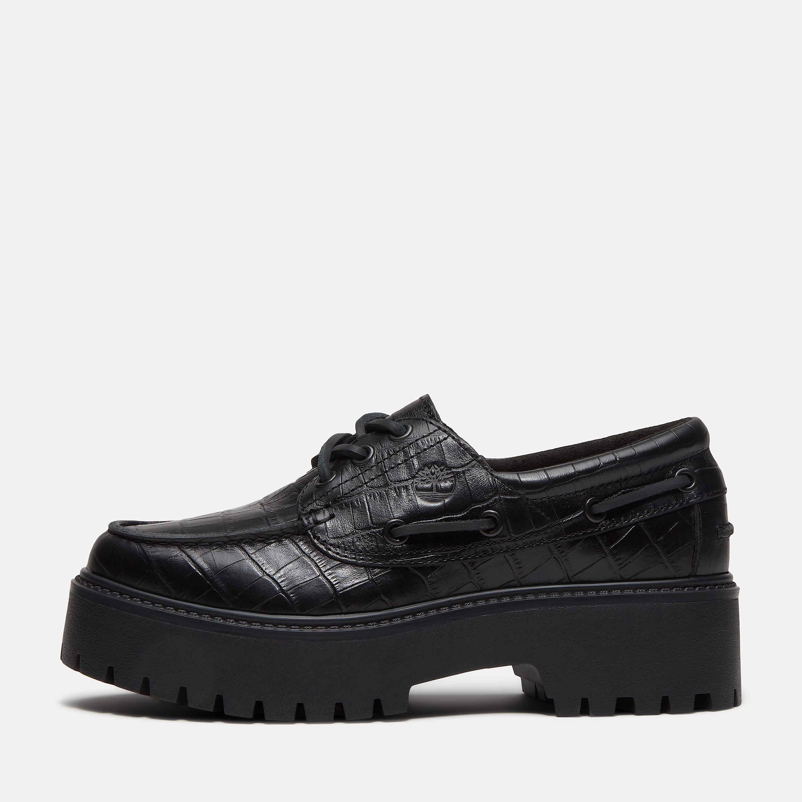 Stone Street Bootsschuh mit Plateausohle fr Damen in Schwarz TBL Schwarz ALT8