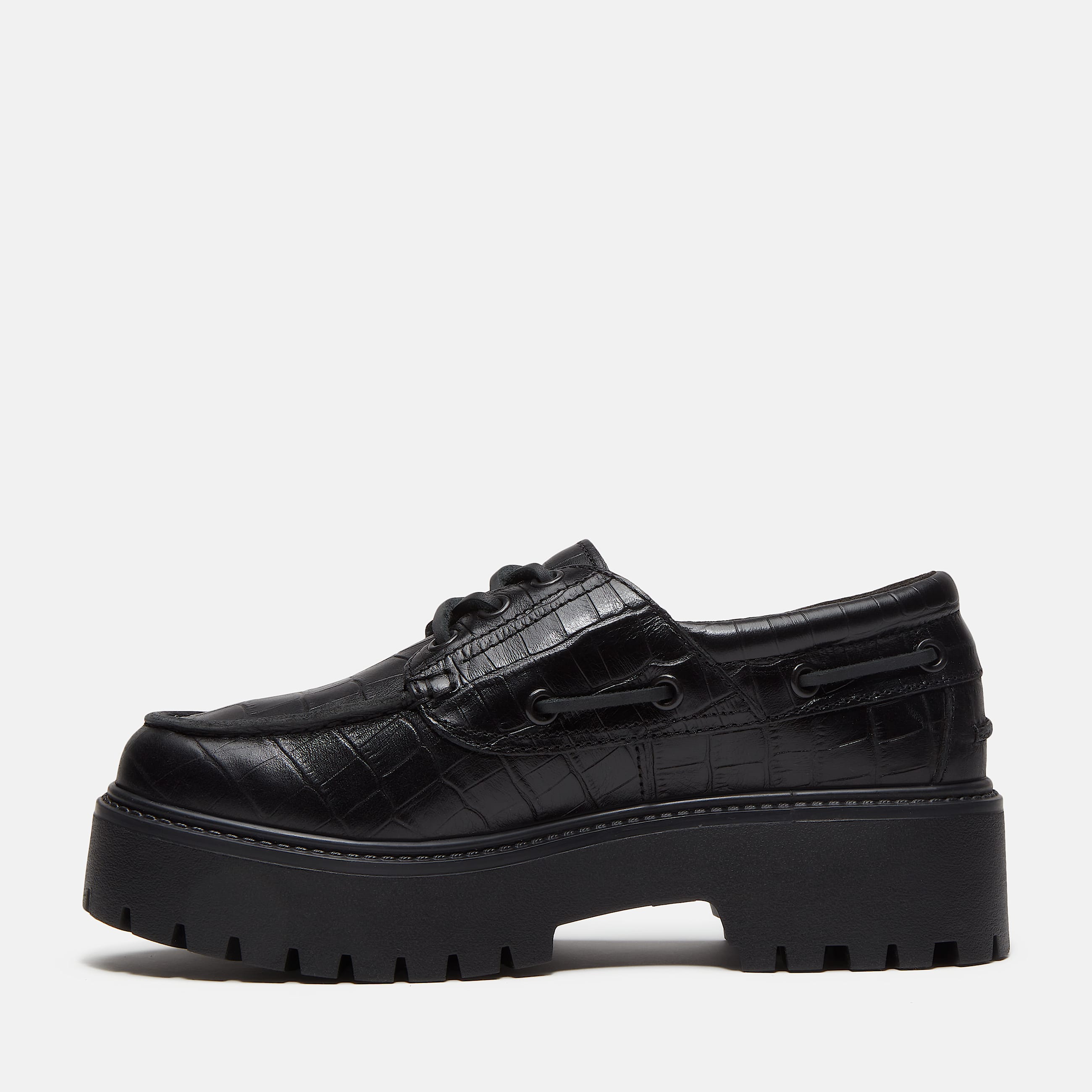 Stone Street Bootsschuh mit Plateausohle fr Damen in Schwarz TBL Schwarz ALT6