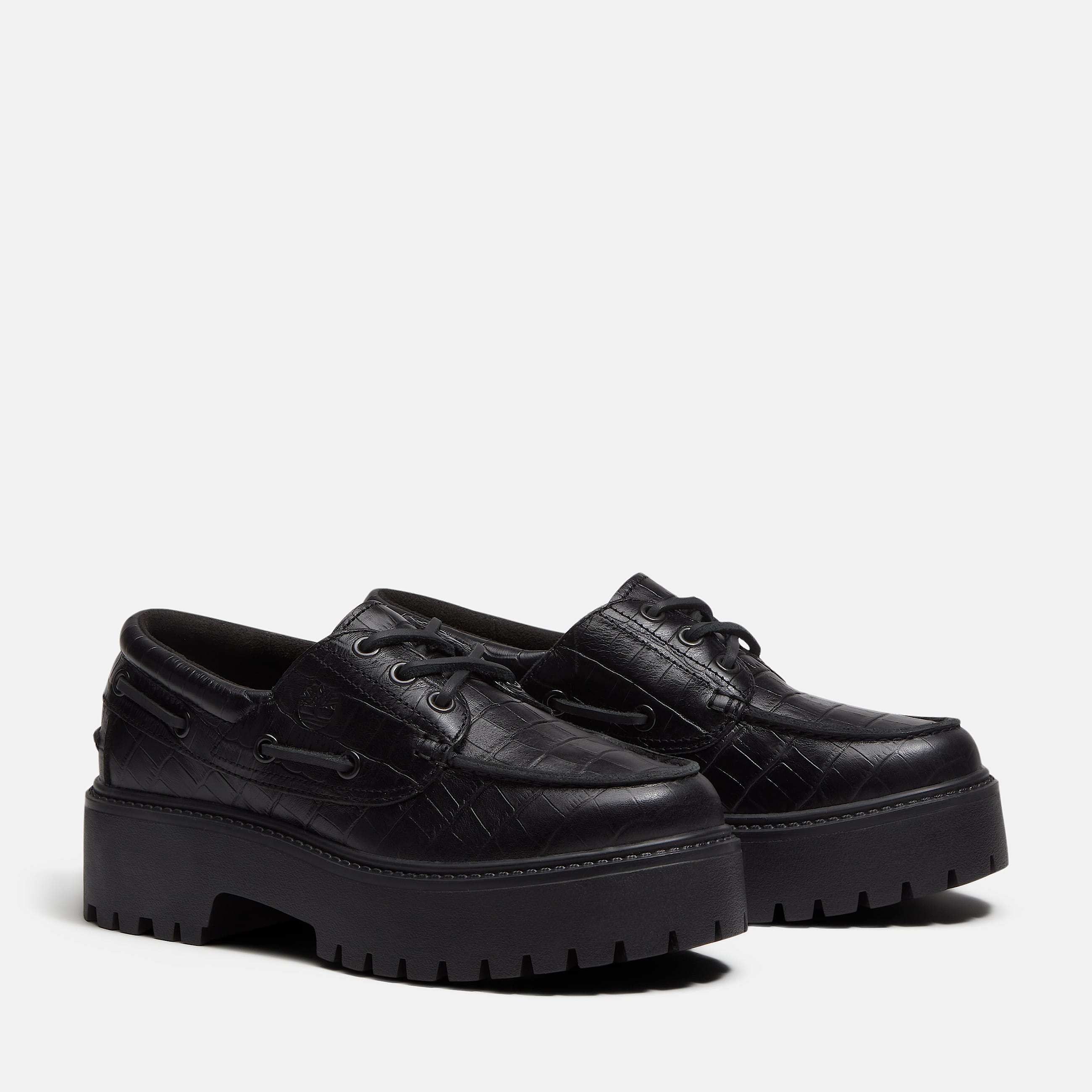 Stone Street Bootsschuh mit Plateausohle fr Damen in Schwarz TBL Schwarz ALT4