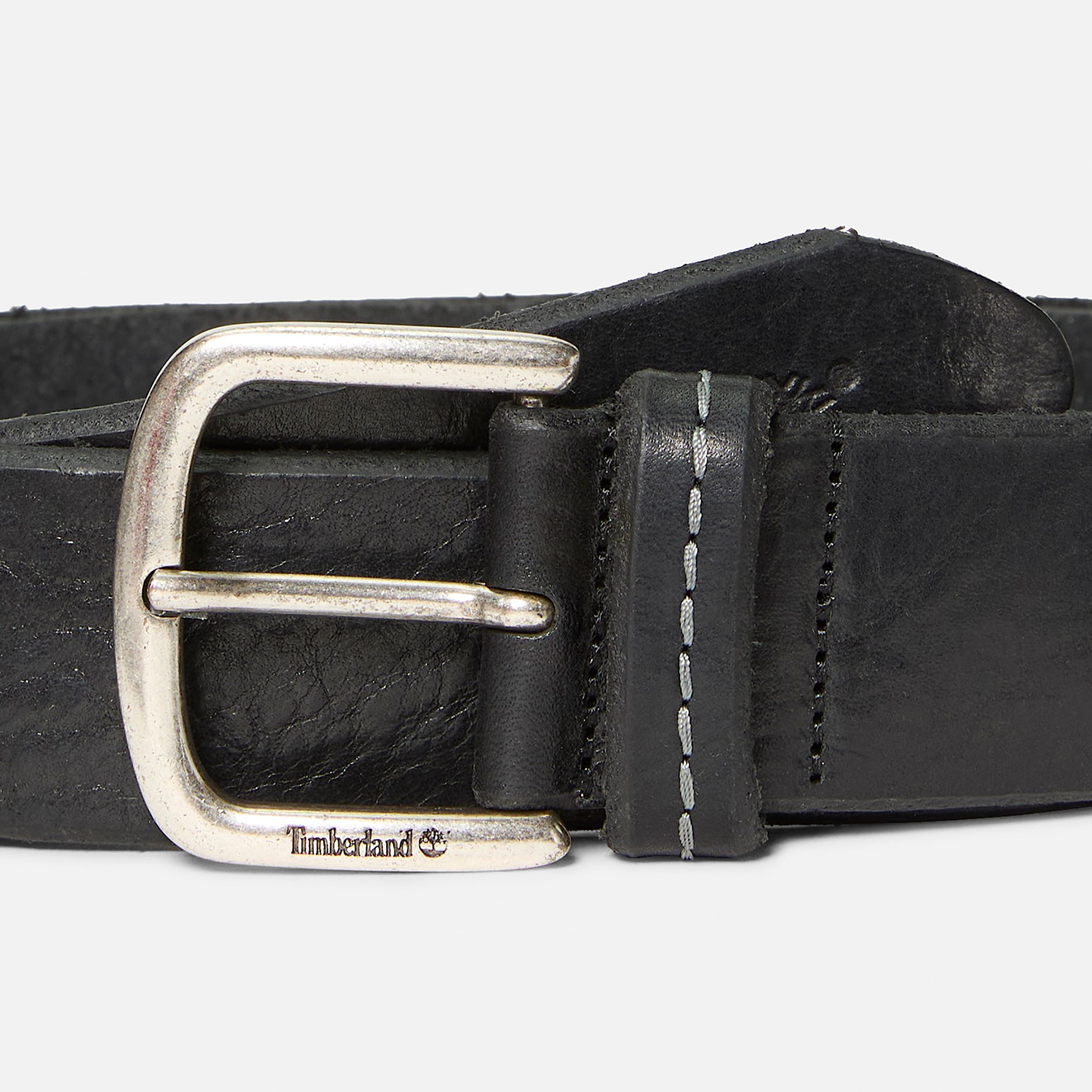 Mascoma Leather Belt for Men in Black TBL Black ALT2