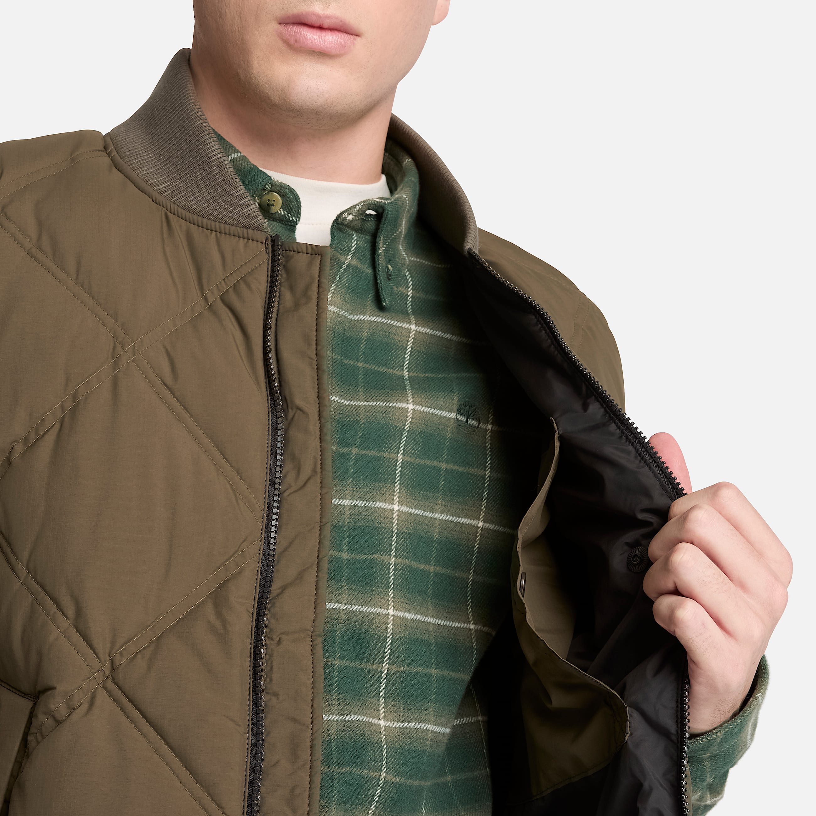 Sierra Cliff 600Fill Down Puffer Vest for Men in Dark Green TBL Green ALT3