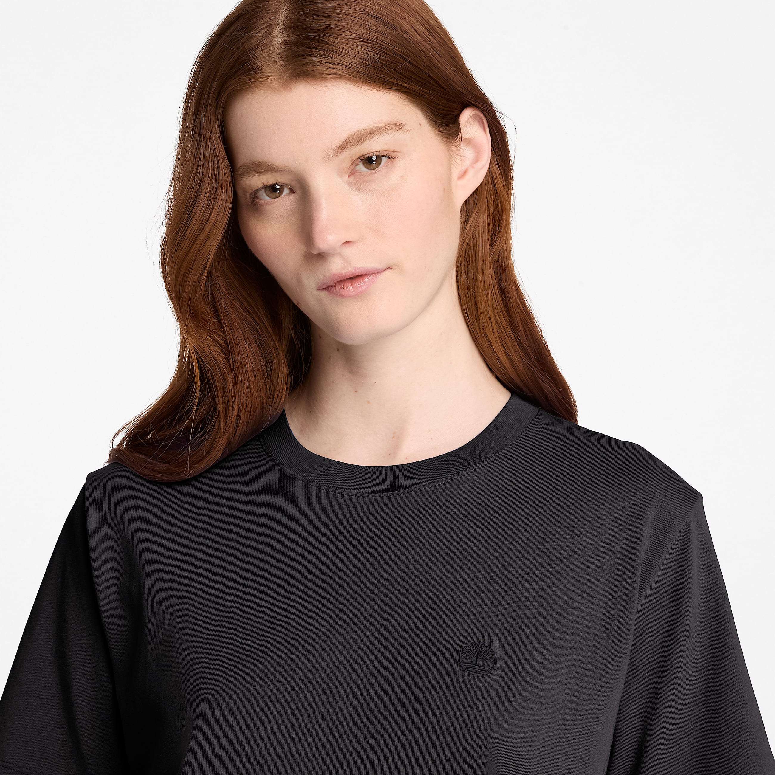 Crafted Crew ShortSleeve TShirt for Women in Black TBL Black ALT3