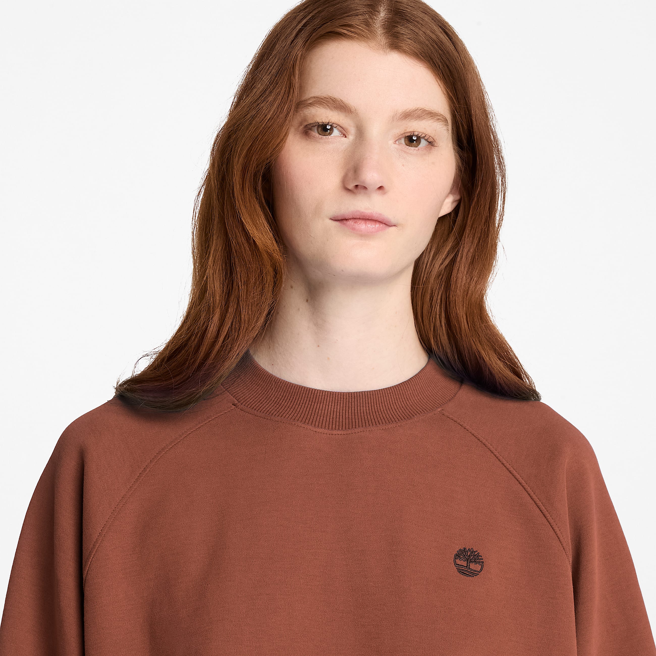 Crafted Crew Sweatshirt for Women in Brown TBL Brown ALT3