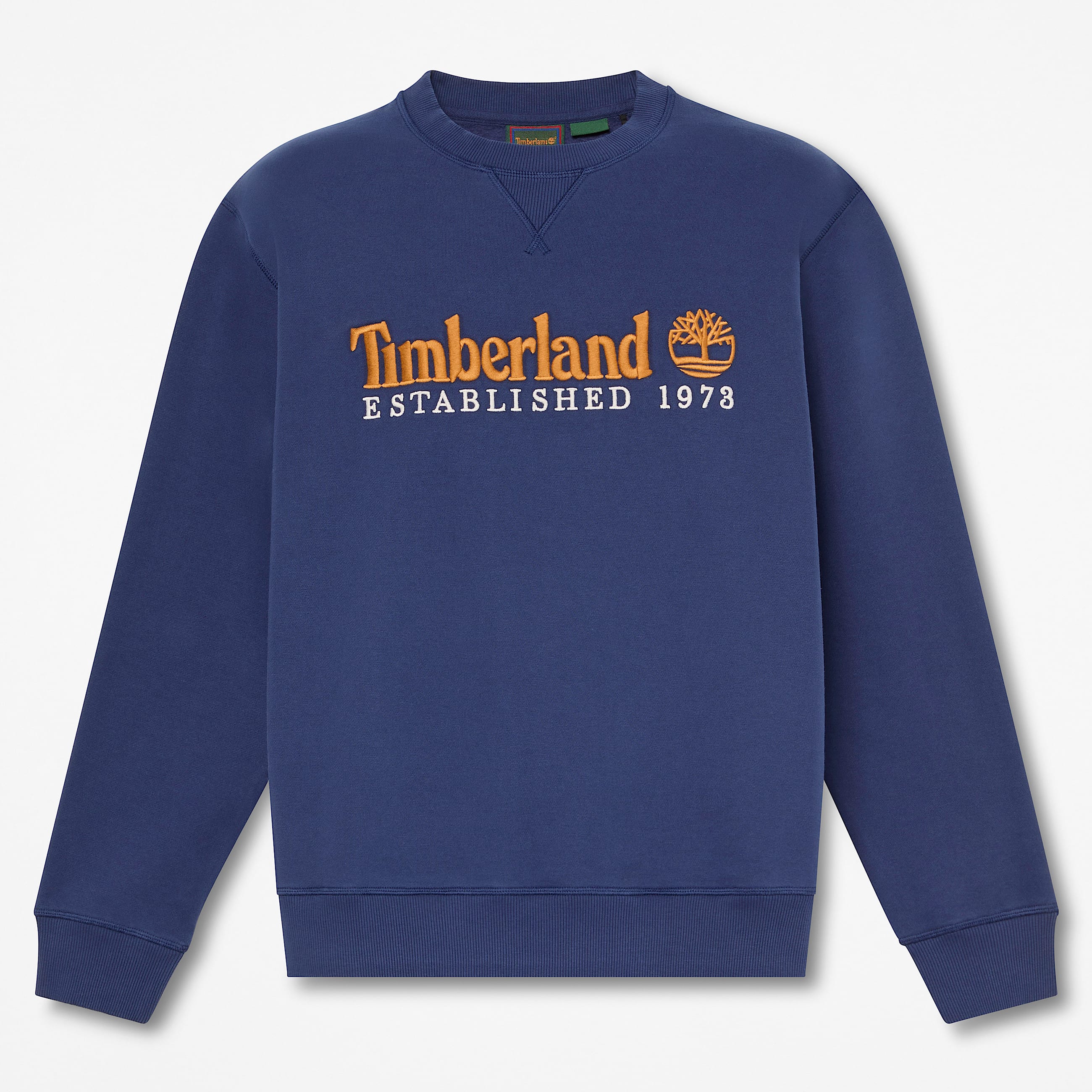 Sweat  col rond et logo brod Established 1973 pour homme en bleu fonc TBL bleu HERO