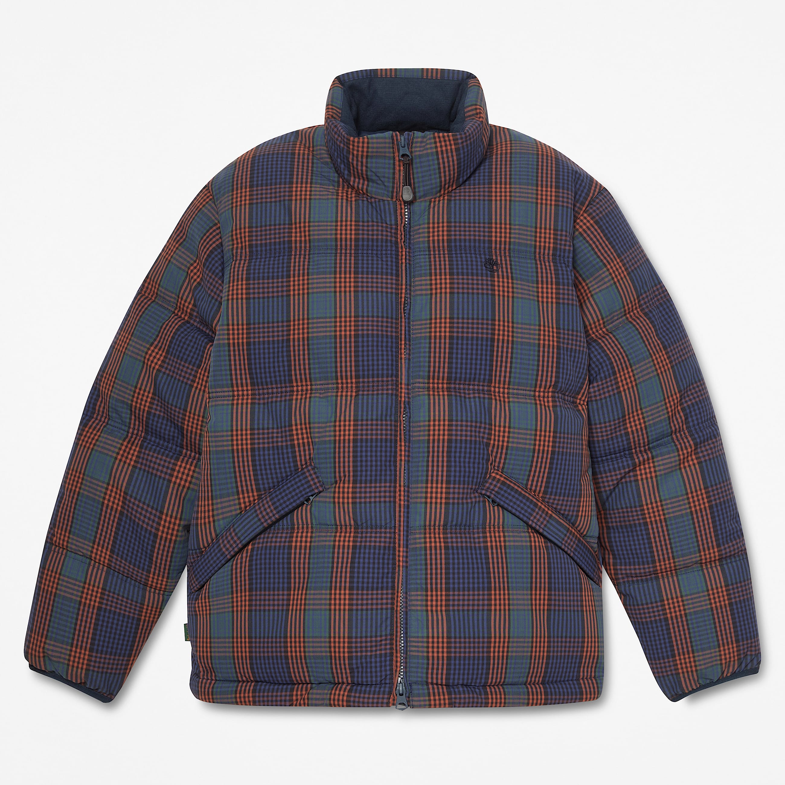 Piumino Imbottito a Quadri da Donna in Blu Scuro TBL blu HERO