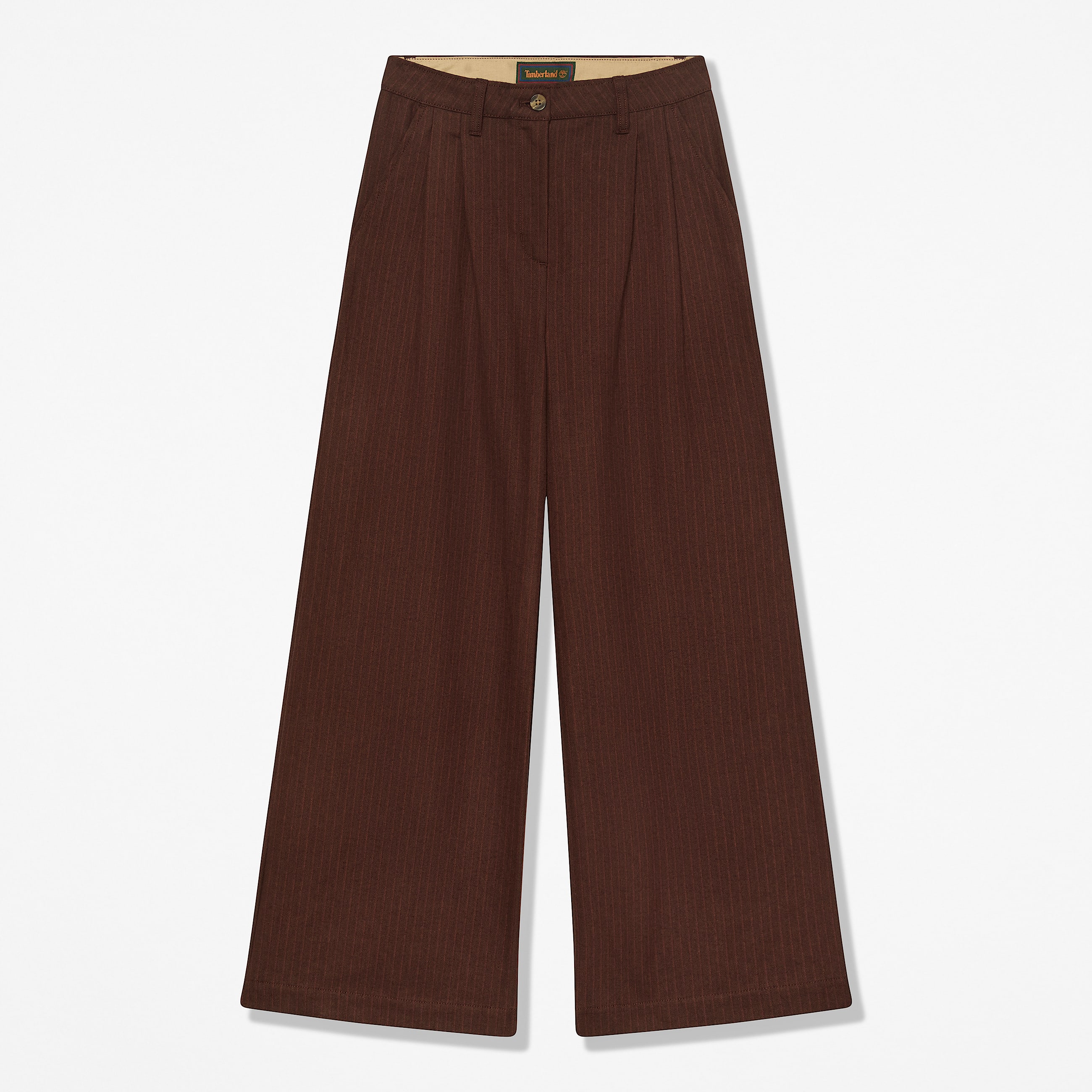 Hose mit Fischgrtmuster fr Damen in Dunkelbraun TBL Braun HERO