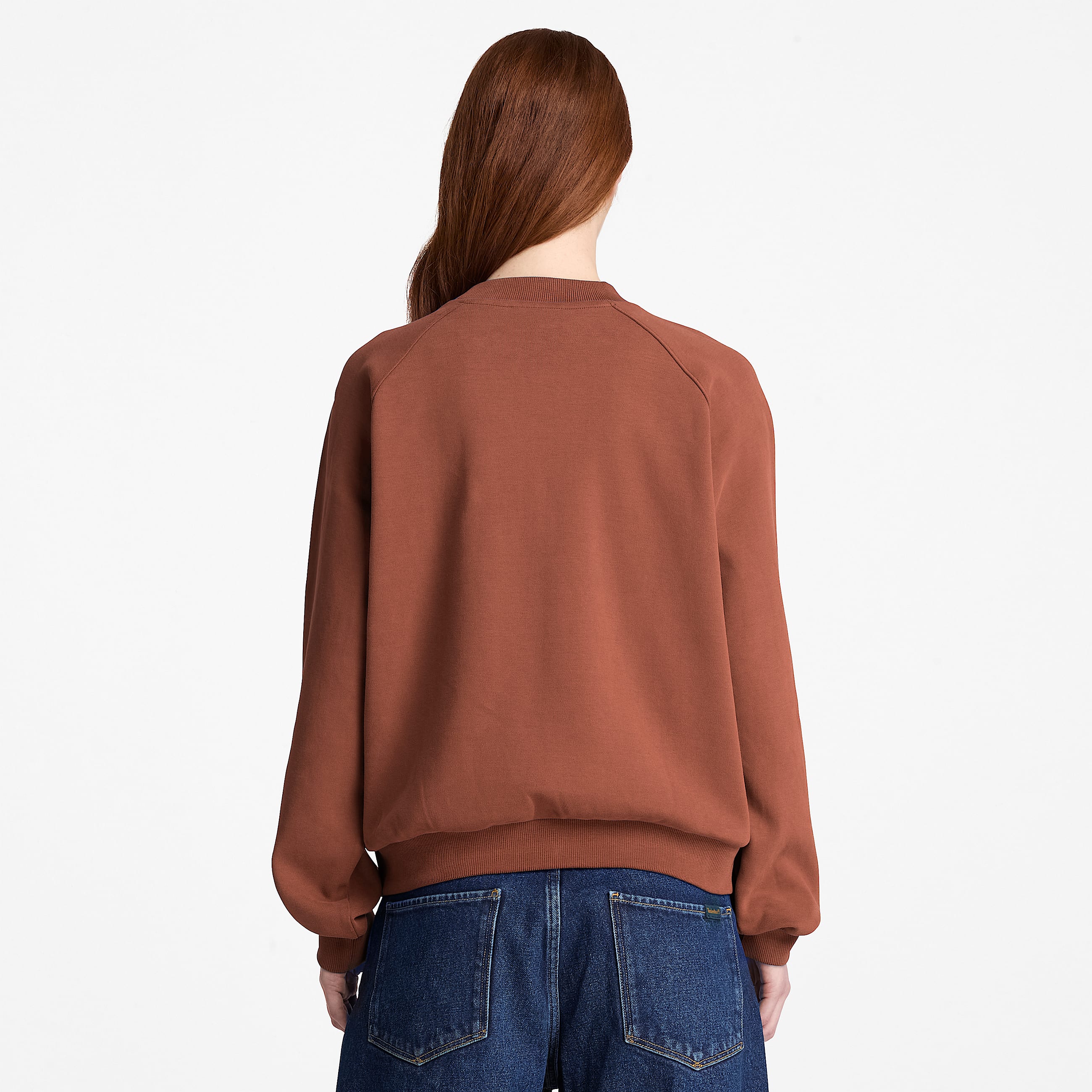 Crafted Crew Sweatshirt for Women in Brown TBL Brown ALT8