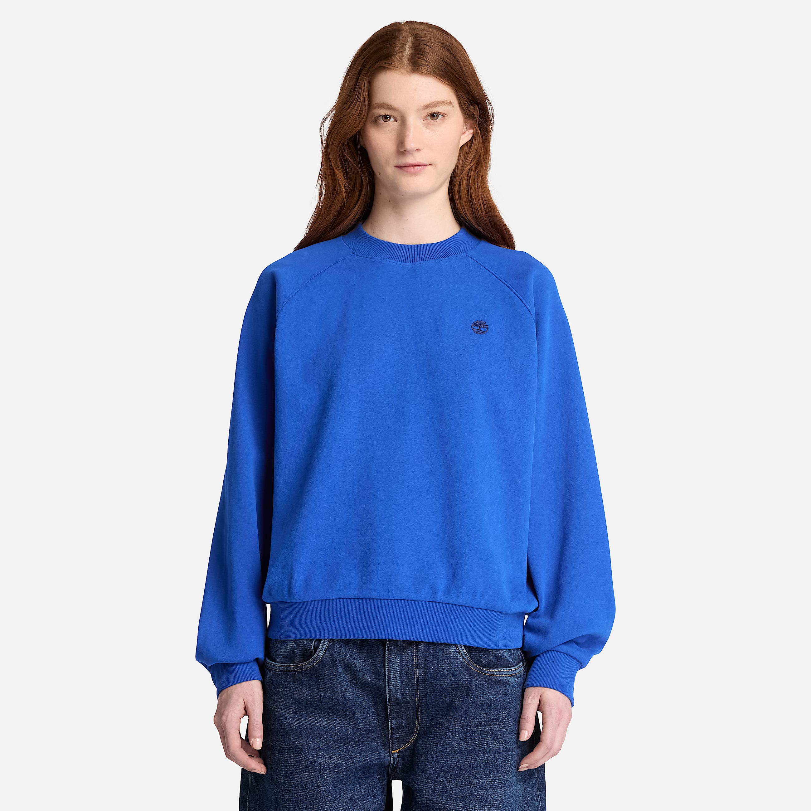 Crafted Crew Sweatshirt for Women in Blue TBL Blue ALT1