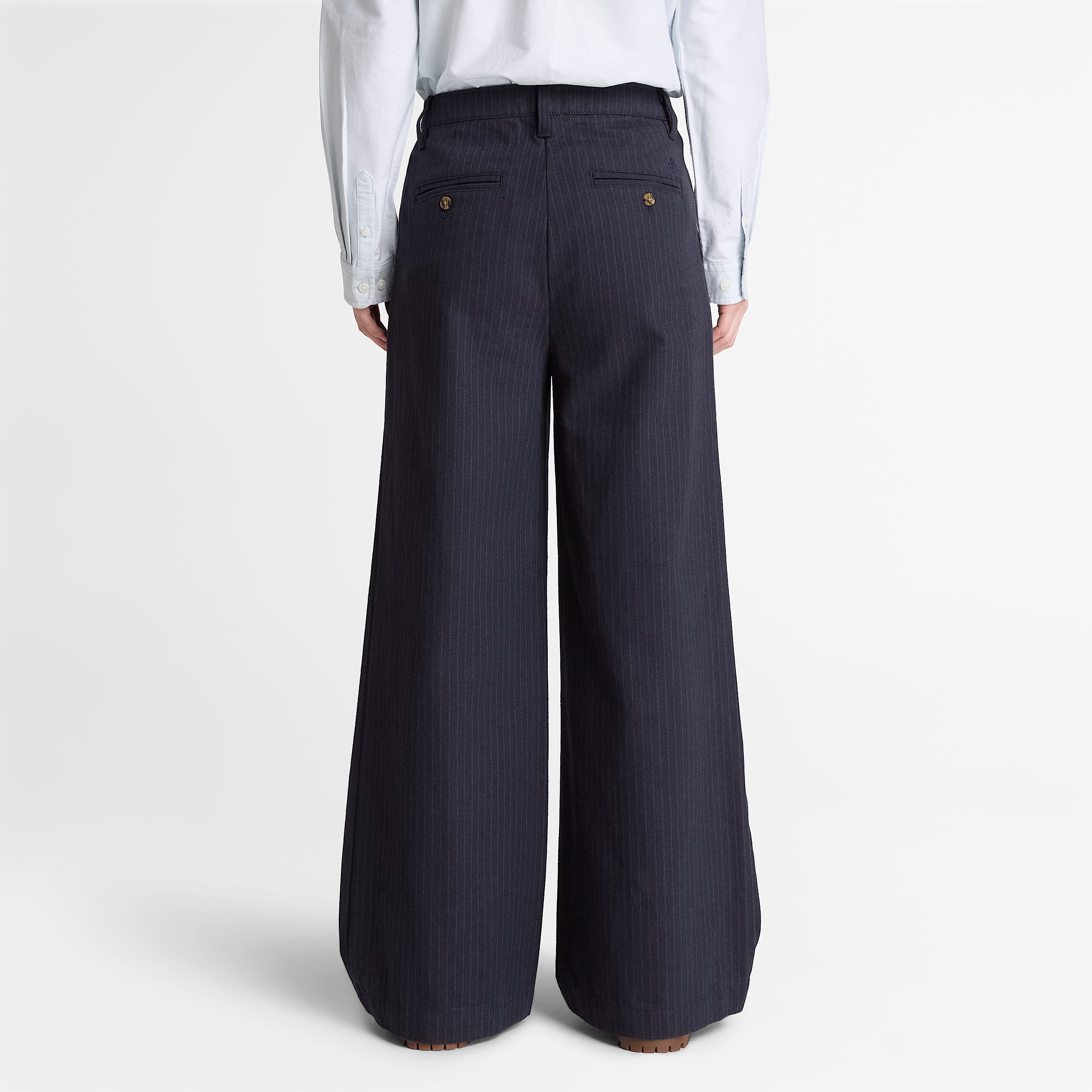 Hose mit Fischgrtmuster fr Damen in Dunkelblau TBL Blau ALT8