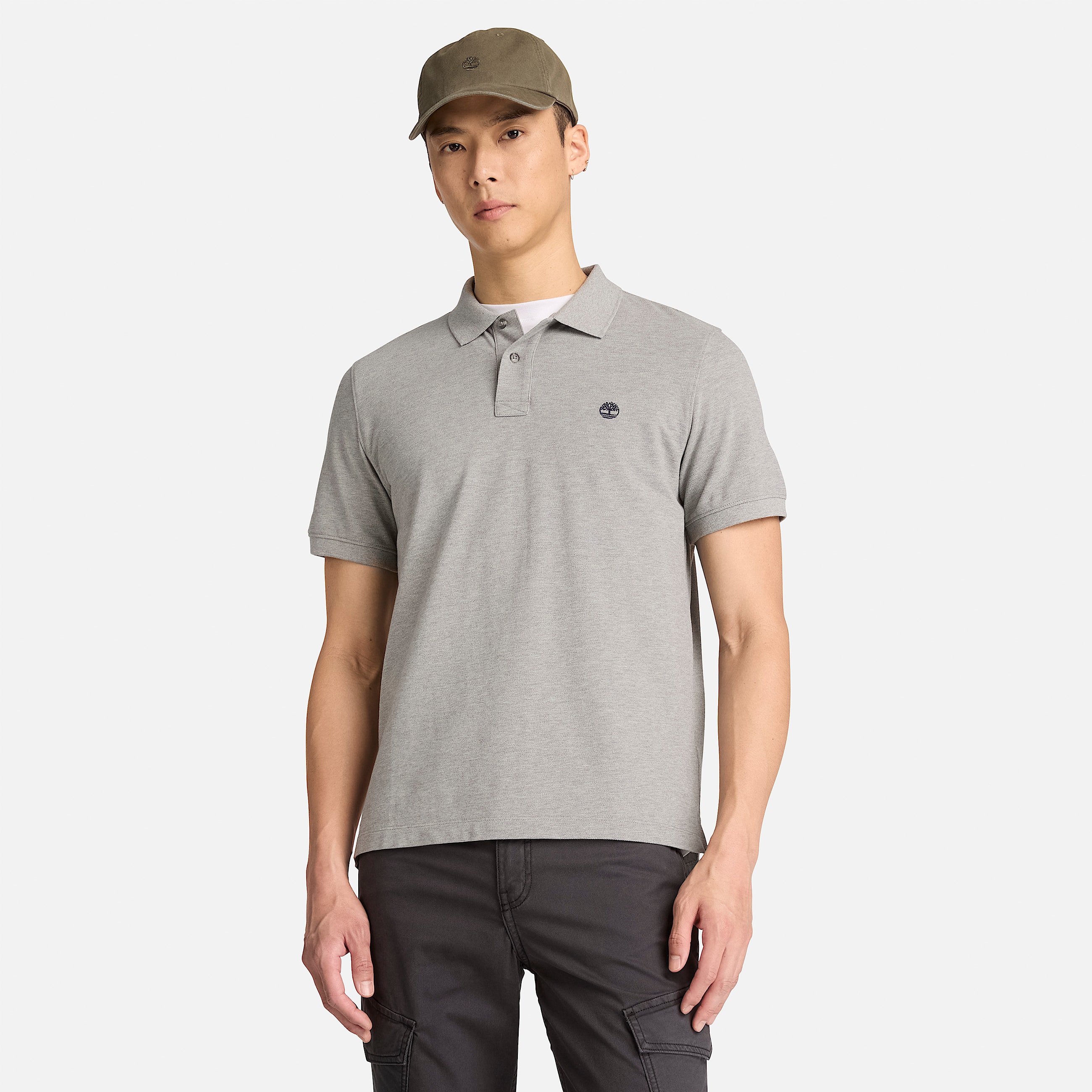 Millers River ShortSleeve Polo for Men in Grey TBL Grey ALT1