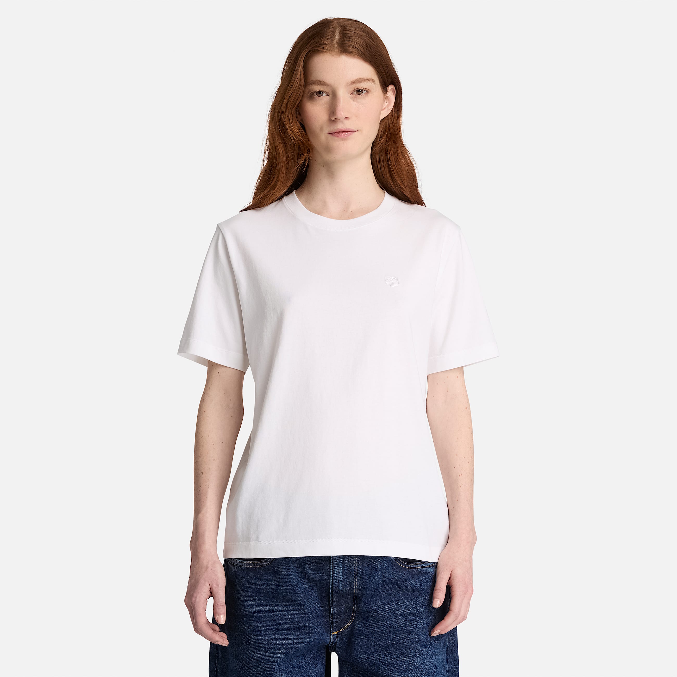 Crafted Crew ShortSleeve TShirt for Women in White TBL White ALT1