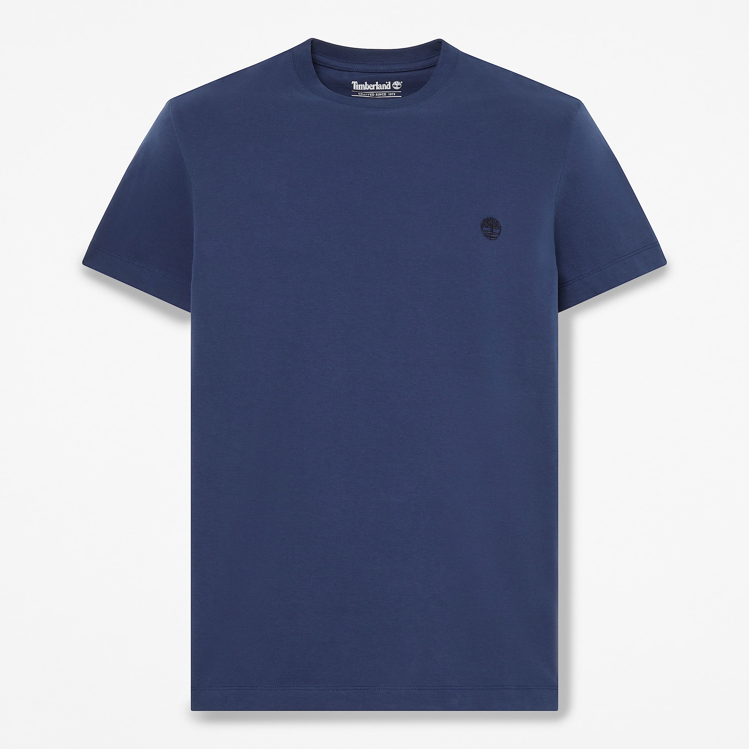 Dunstan River Slim ShortSleeve TShirt for Men in Dark Blue TBL Blue HERO