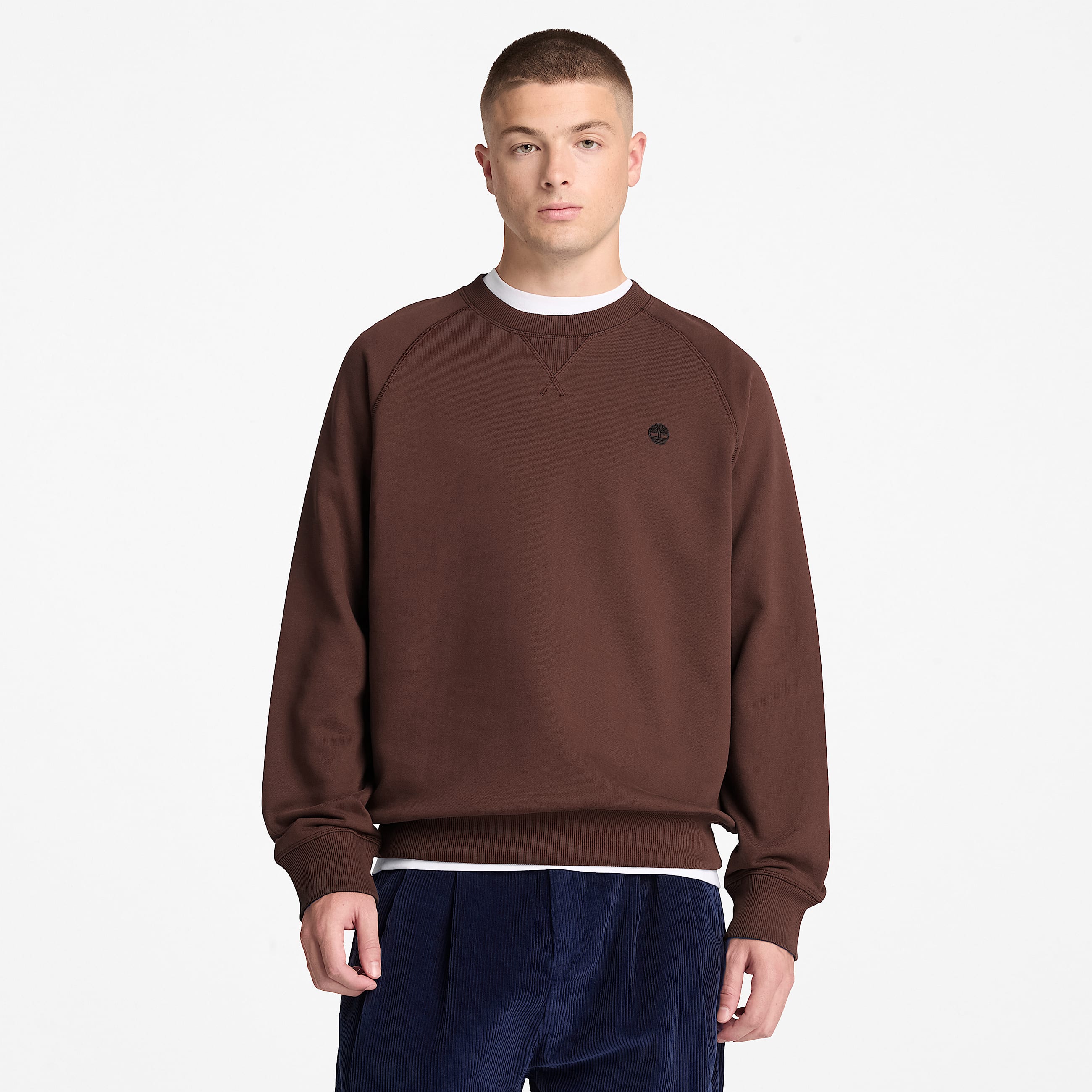 Exeter River Crew Sweatshirt for Men in Dark Brown TBL Brown ALT1