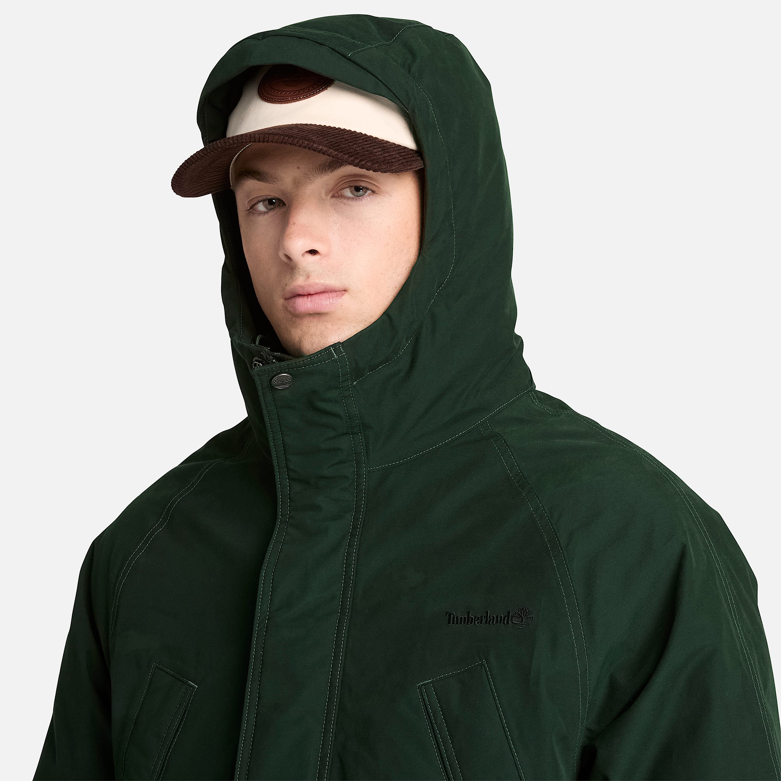 Waterproof Parka for Men in Dark Green TBL Green ALT3