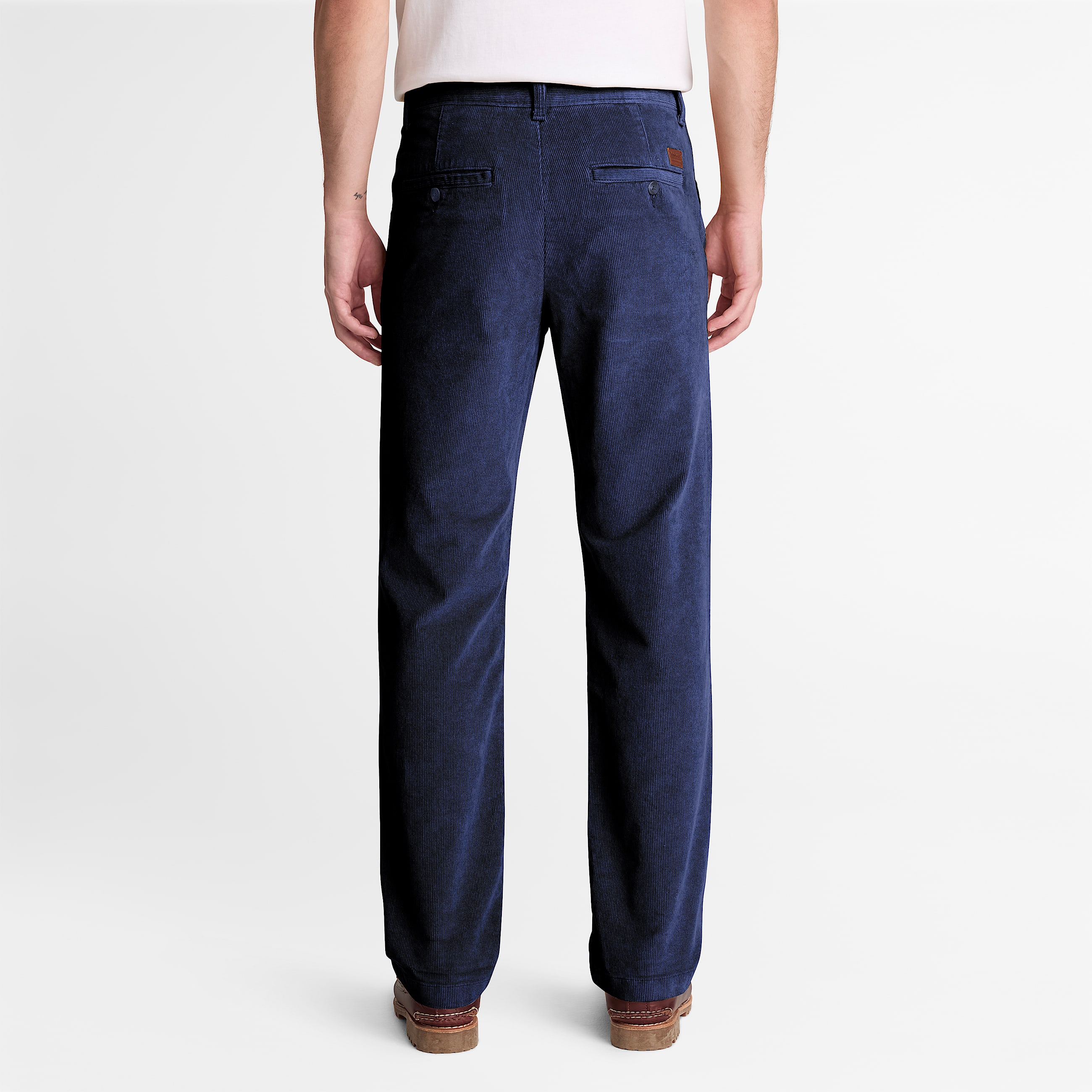 Claremont Straight Corduroy Chino Trouser for Men in Dark Blue TBL Blue ALT8