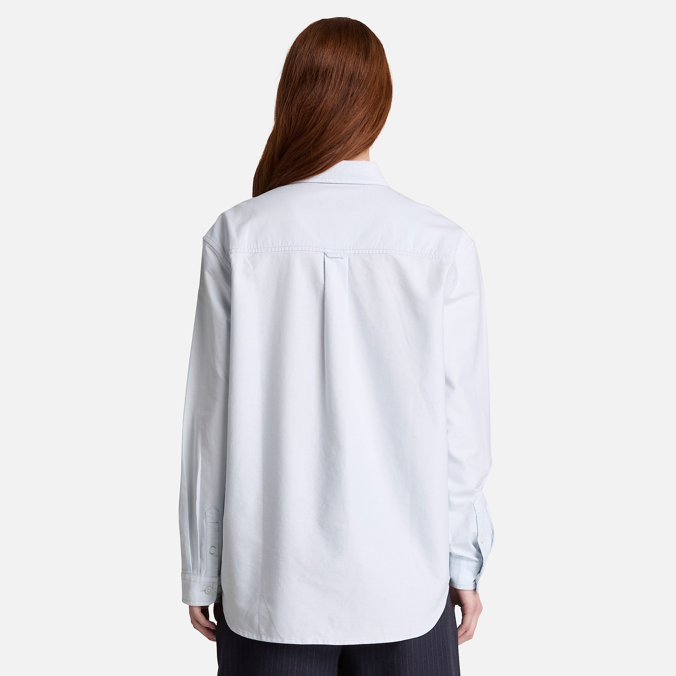 Chemise Oxford dcontracte  manches longues pour femme en bleu TBL bleu ALT8