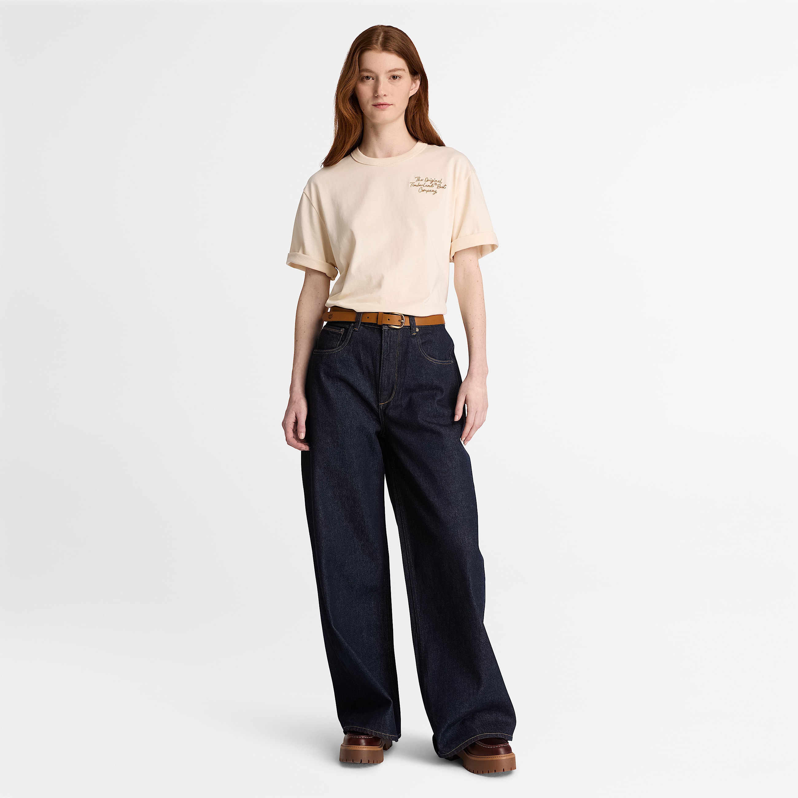 Elevated ShortSleeve TShirt for Women in Beige TBL Beige ALT2