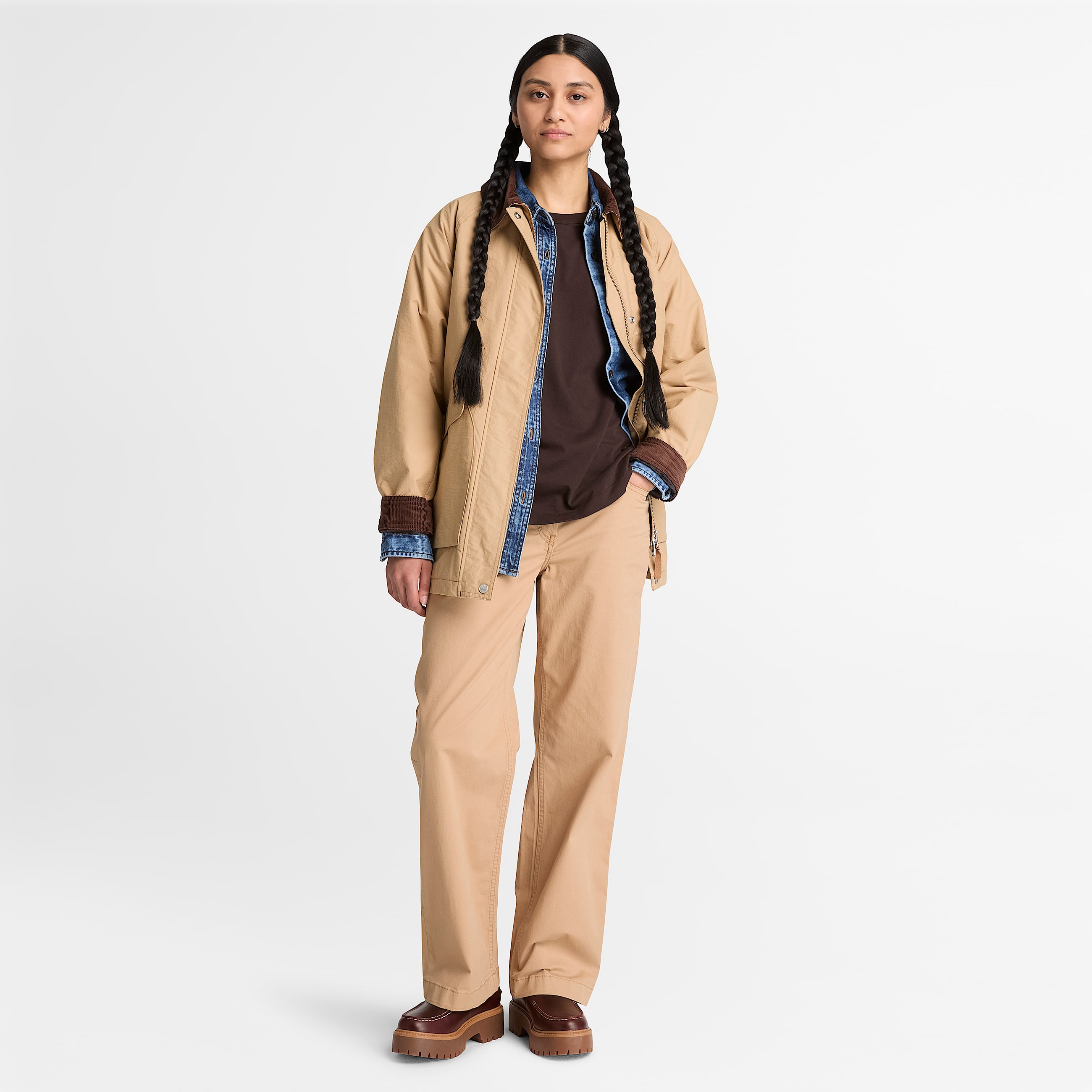 Crafted UtilityHose fr Damen in Hellbraun TBL Braun ALT2