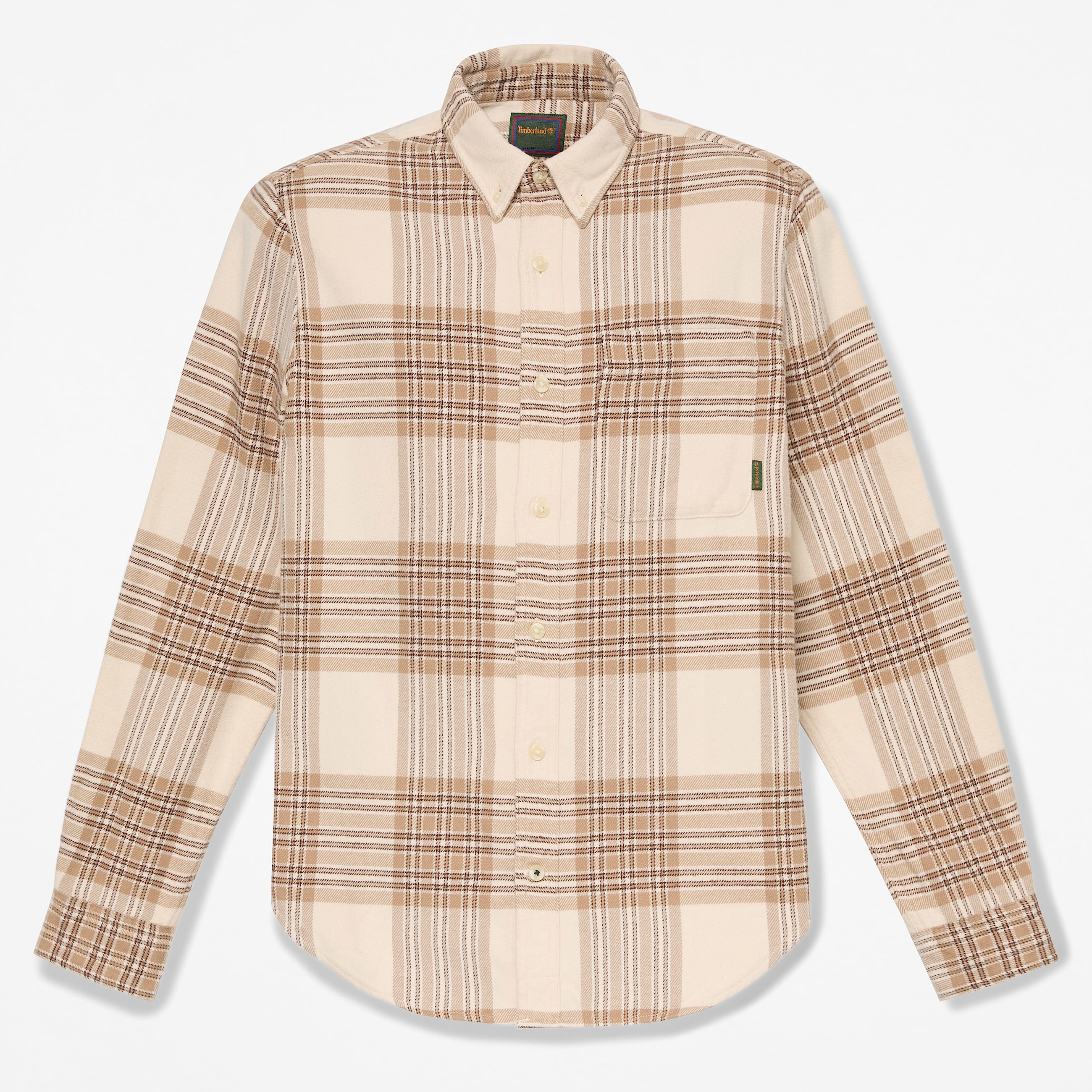 Chemise classique  carreaux indigo pour homme en beige TBL beige HERO