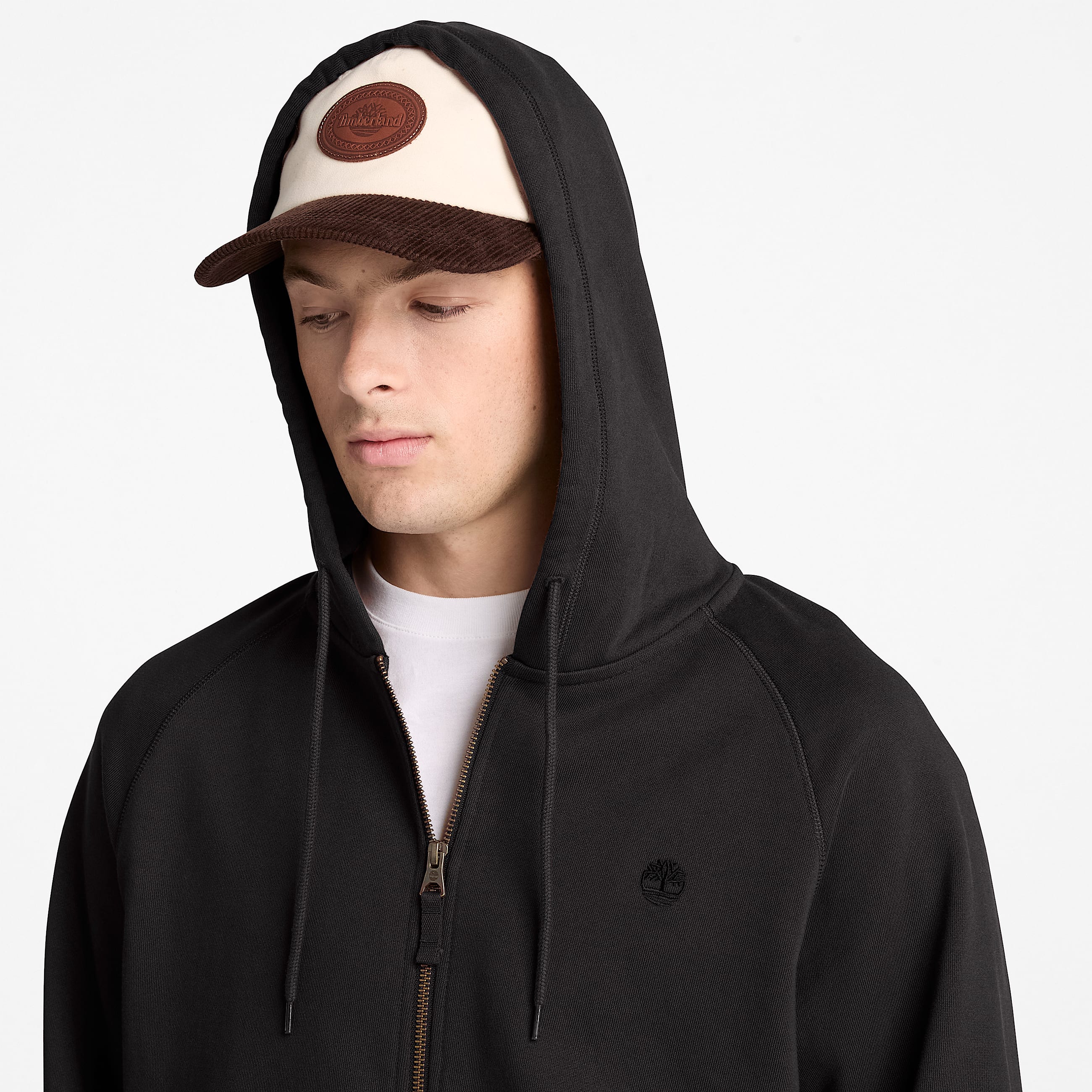 Exeter River FullZip Hoodie for Men in Black TBL Black ALT3
