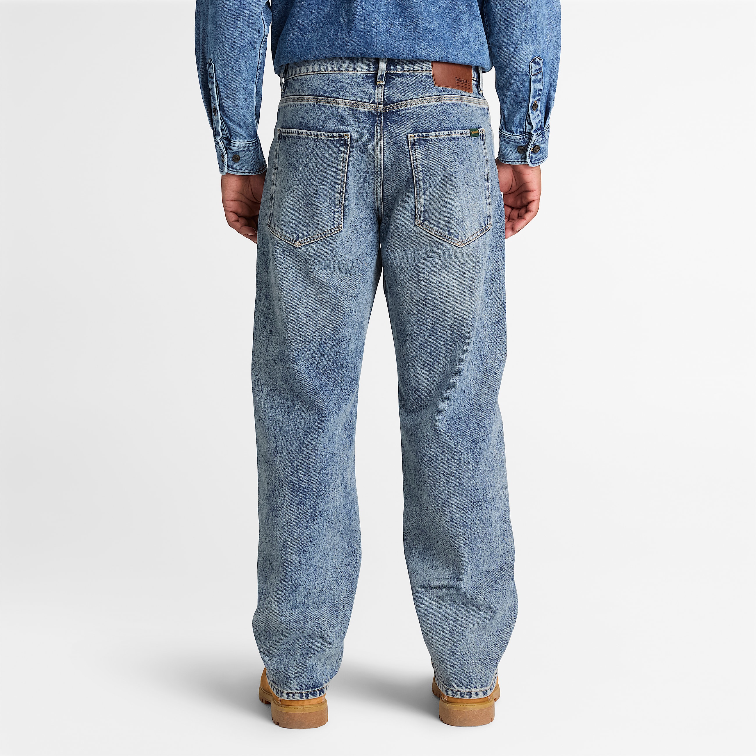Lssige DenimHose fr Herren in Hellblau TBL Blau ALT8