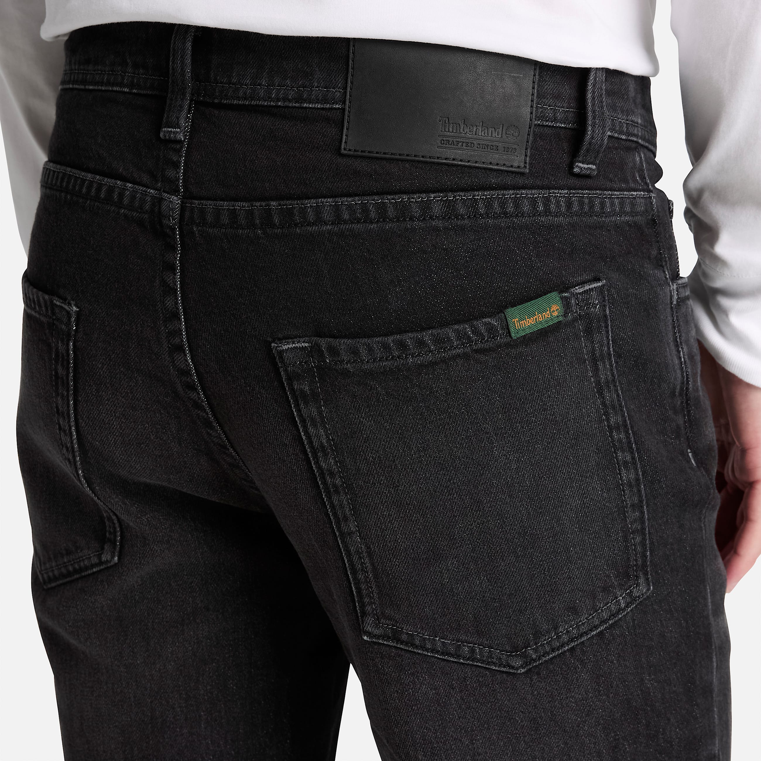 Straight Denim Trouser for Men in Black TBL Black ALT3