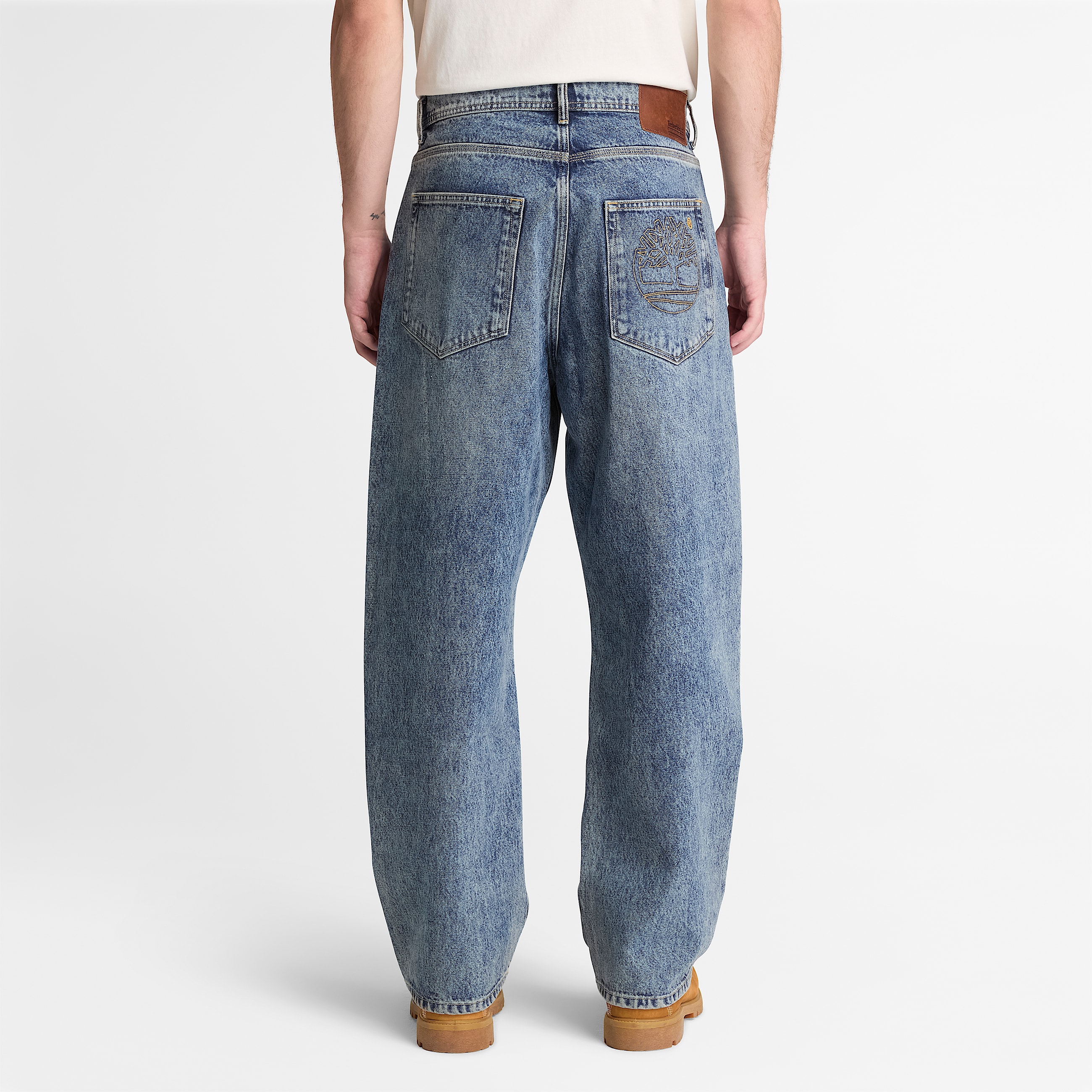 Lstsiddende denimbukser til mnd i lysebl TBL Bl ALT8