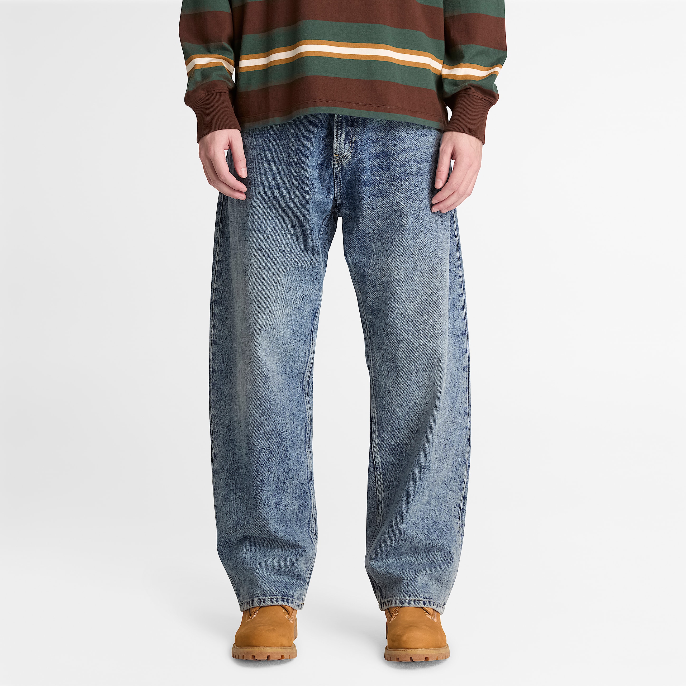 Lstsiddende denimbukser til mnd i lysebl TBL Bl ALT1