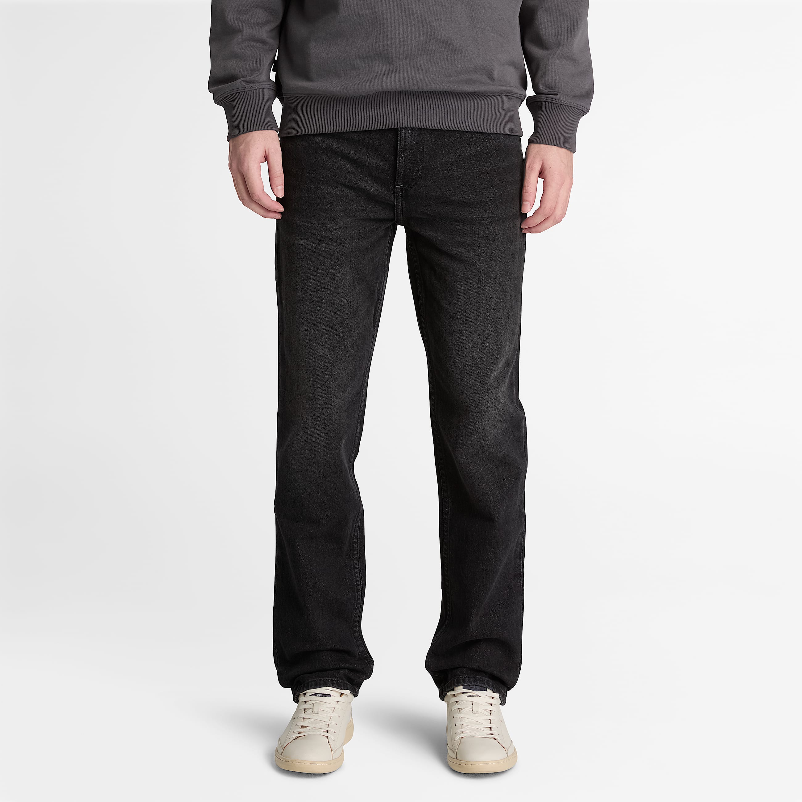 Straight Denim Trouser for Men in Black TBL Black ALT1