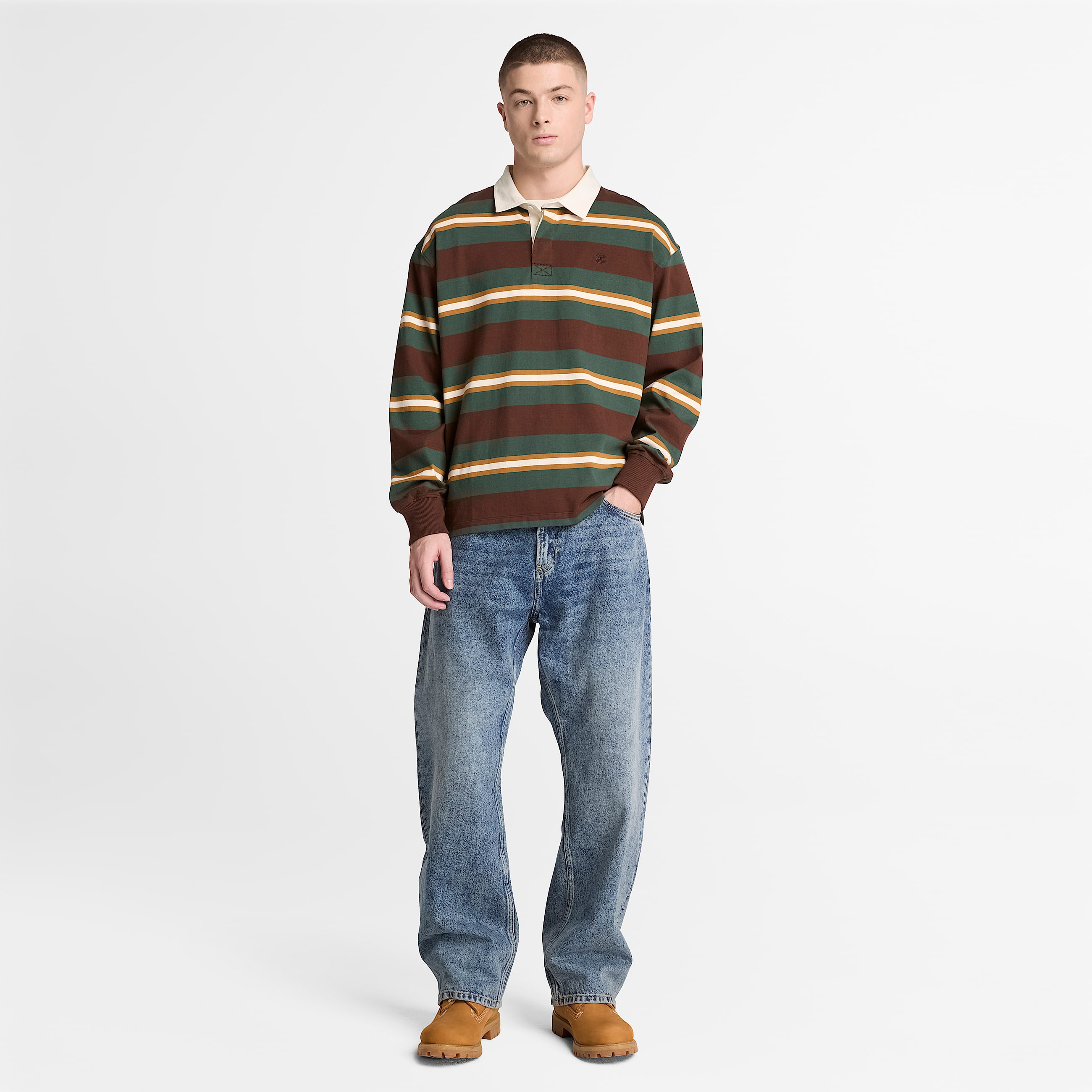 Lstsiddende denimbukser til mnd i lysebl TBL Bl ALT2