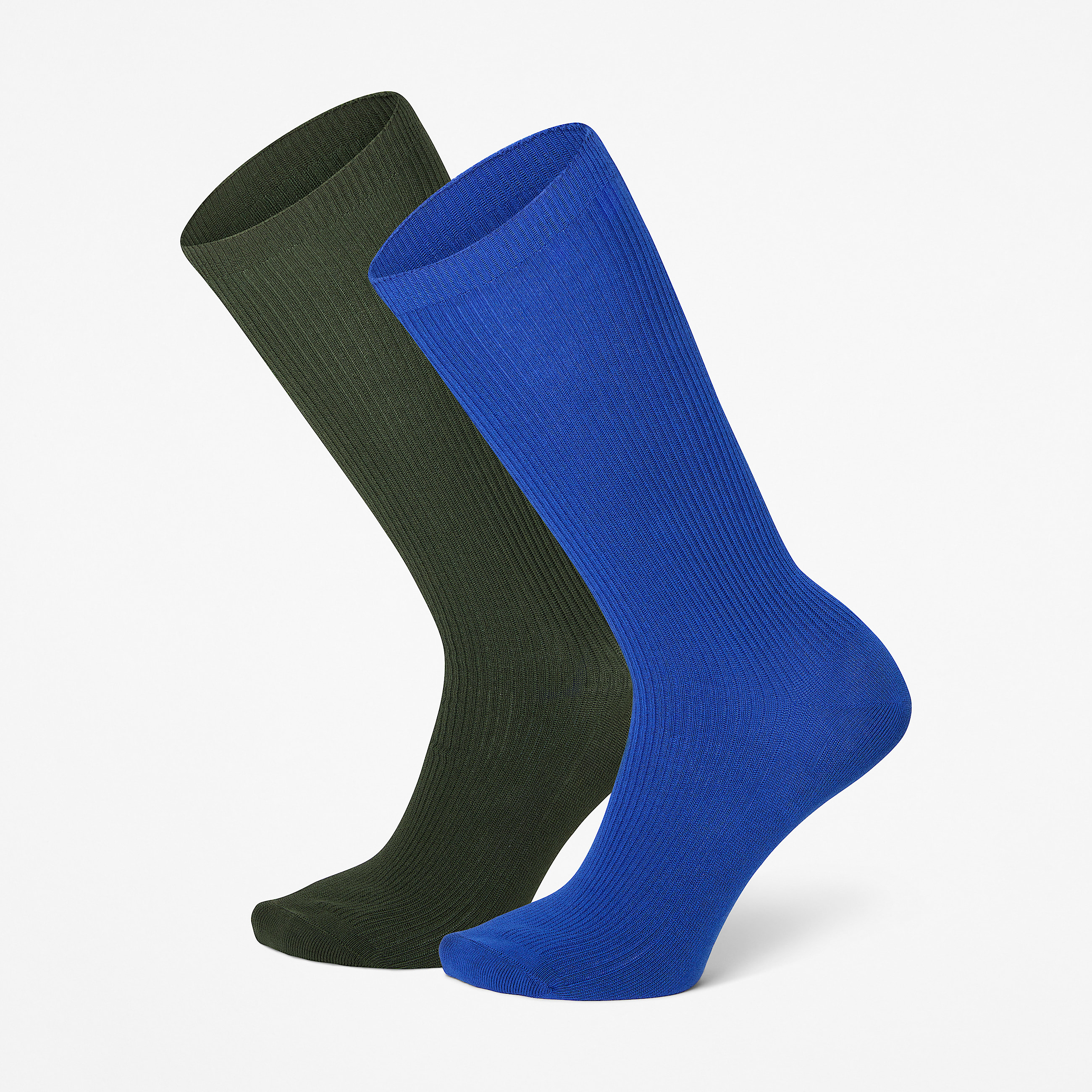 Carleton 2Pack Lightweight Crew Sock in Dark Green TBL Green HERO