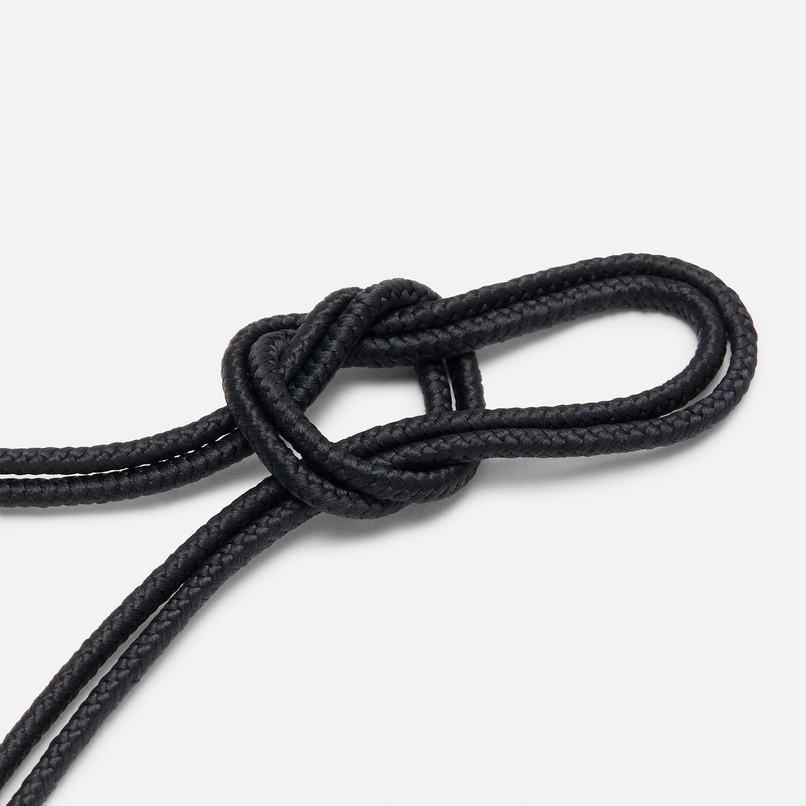 52Inch Round Nylon Laces in Black TBL Black ALT1