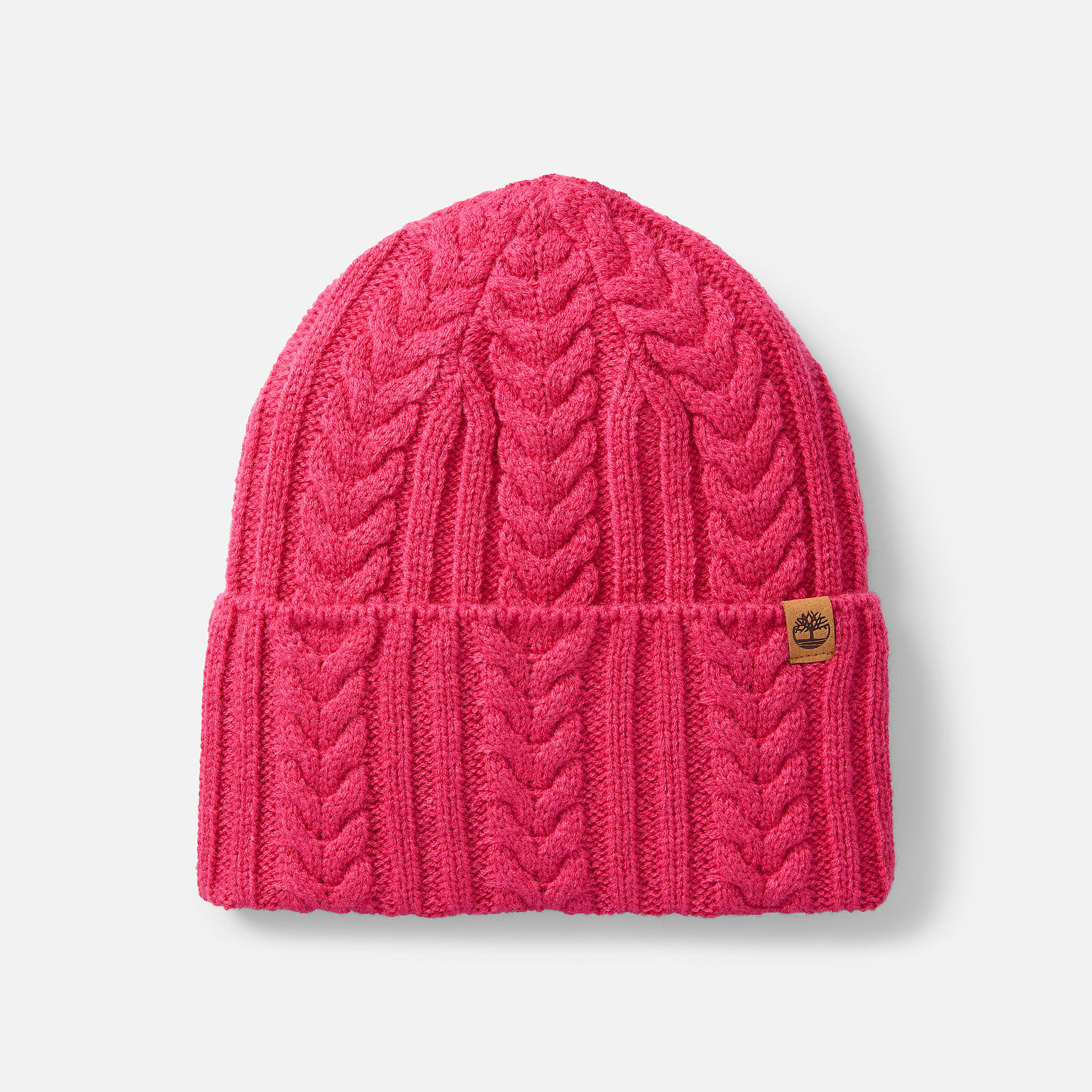 Cable Beanie for Women in Pink TBL Pink HERO