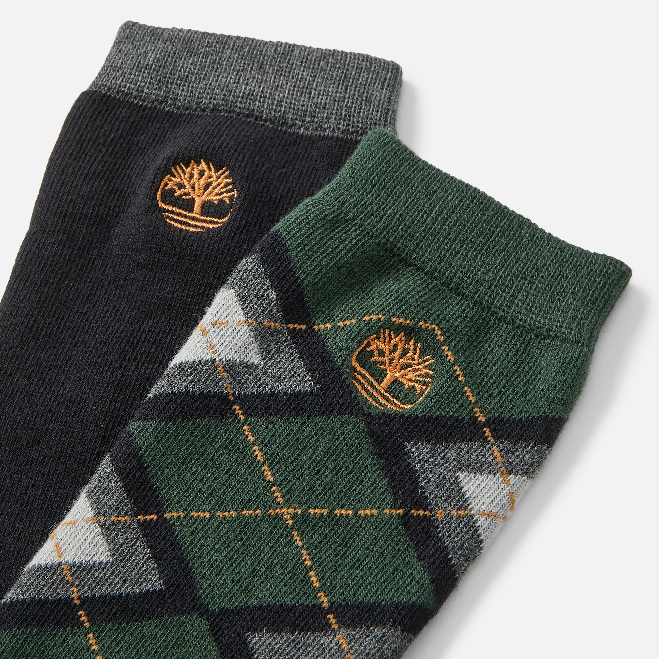 Argyle  Solid 2erPack CrewSocken in Dunkelgrn TBL Grn ALT1