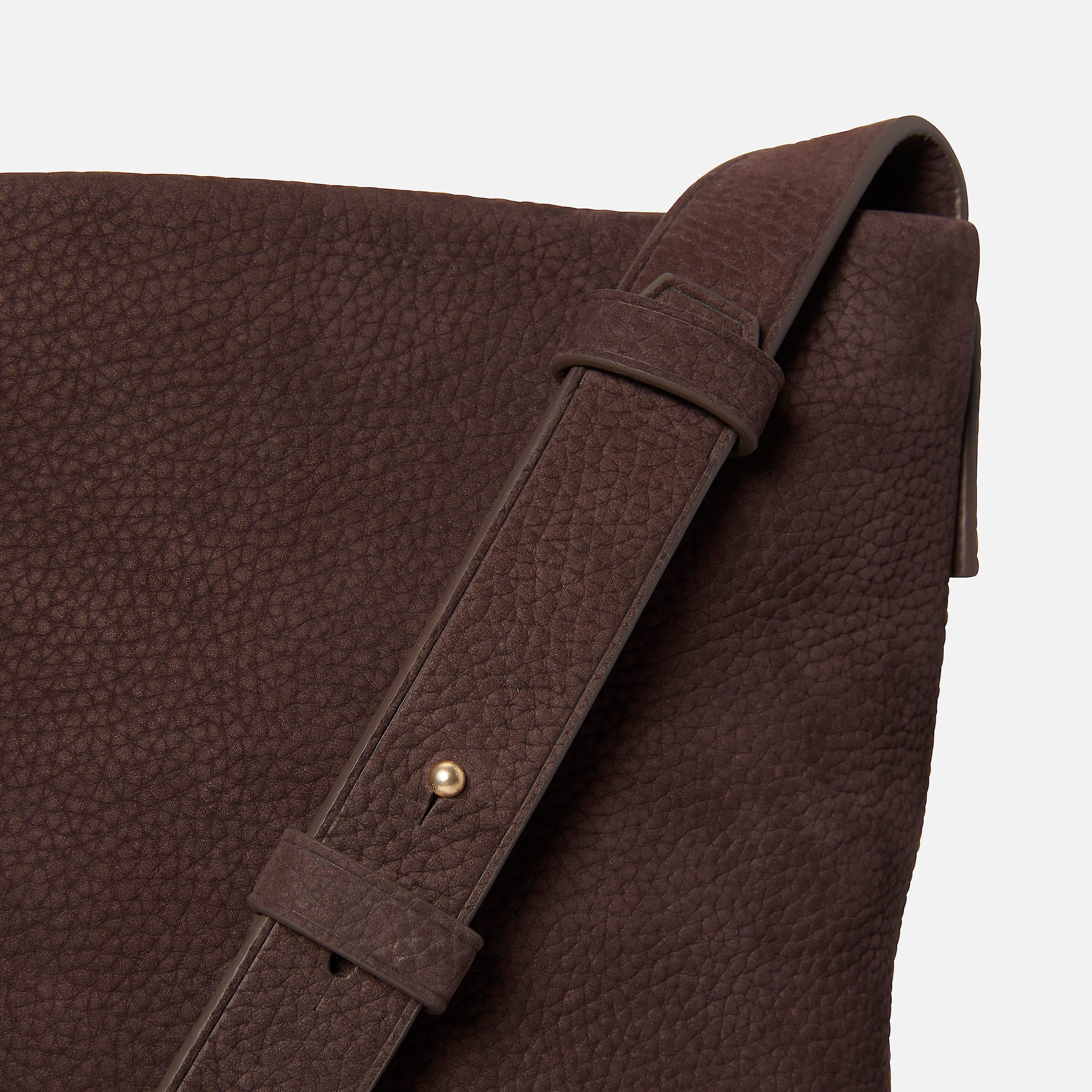 Soft Leather Shoulder Bag for Women in Dark Brown TBL Brown ALT3