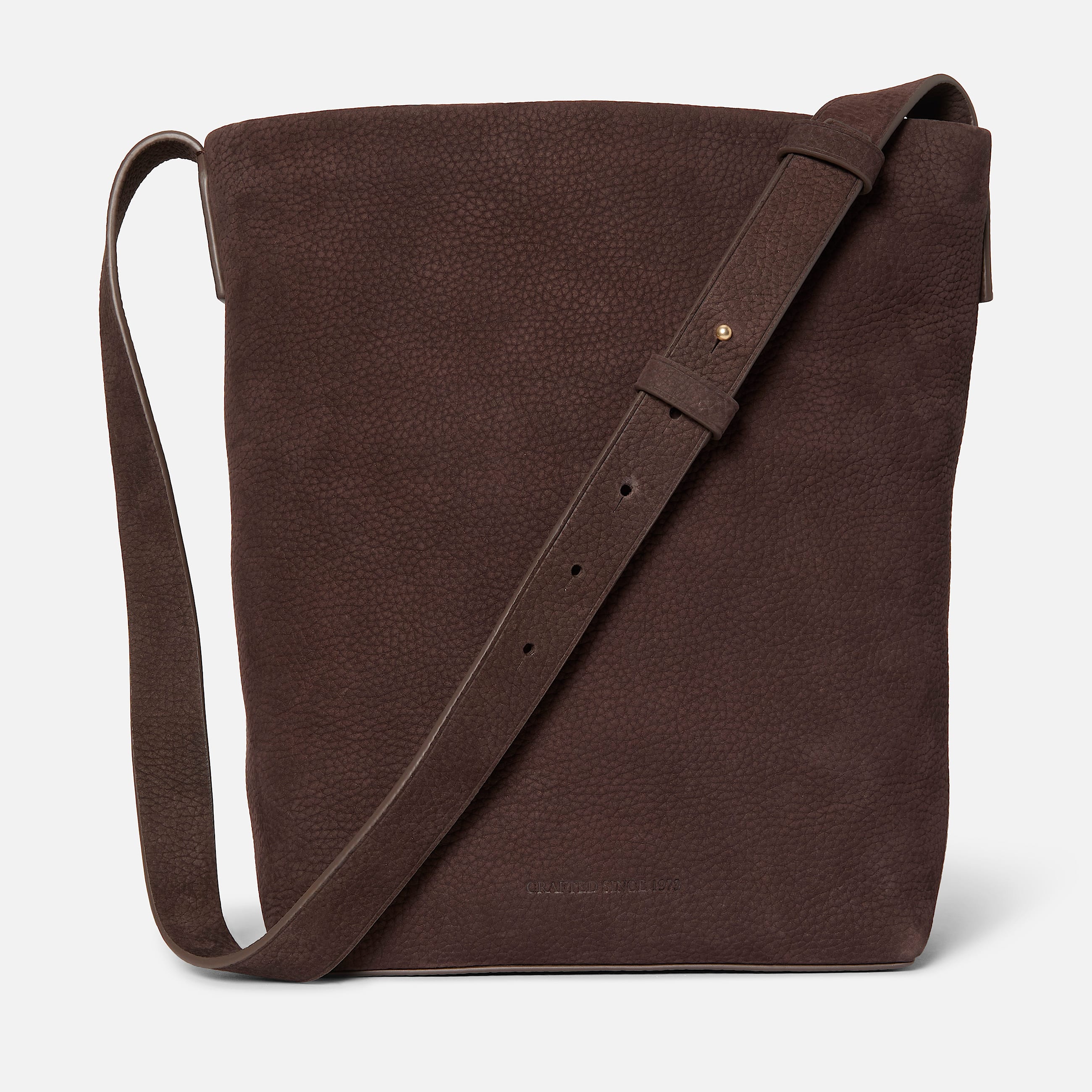 Soft Leather Shoulder Bag for Women in Dark Brown TBL Brown ALT2