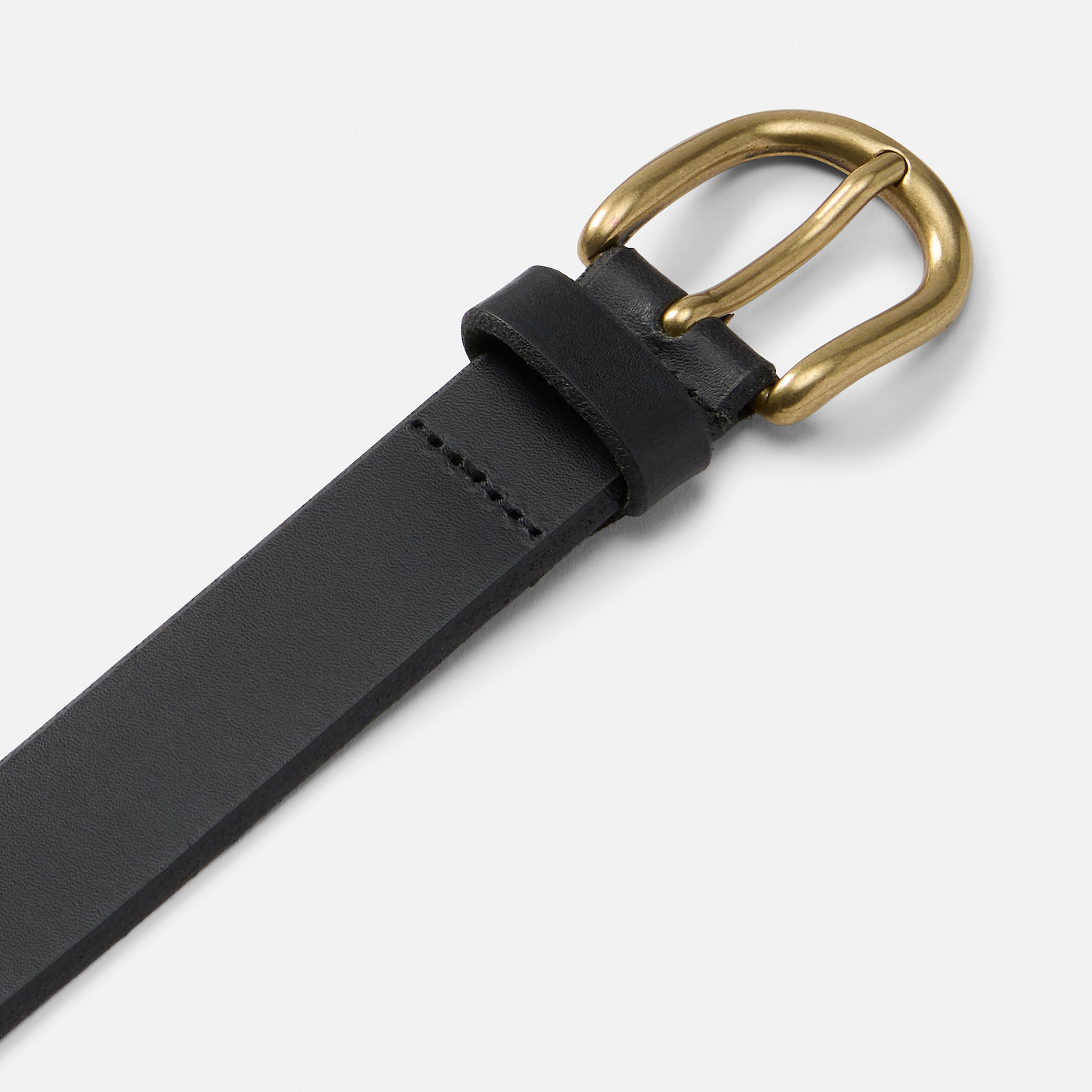 Ceinture en cuir Baker Island pour femme en noir TBL noir ALT1