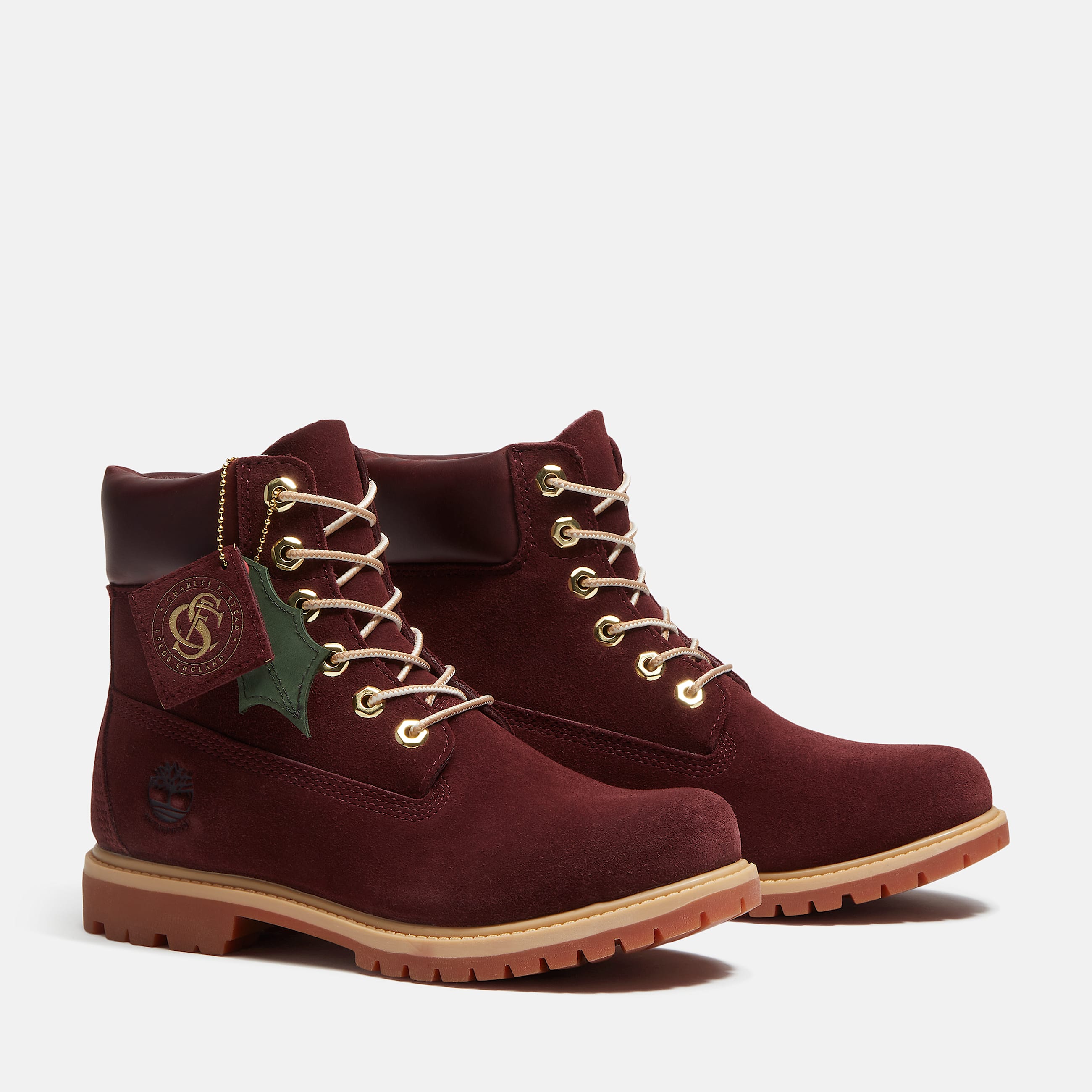 Timberland Premium 6Inch Waterproof Boot for Women in Burgundy TBL Burgundy ALT4
