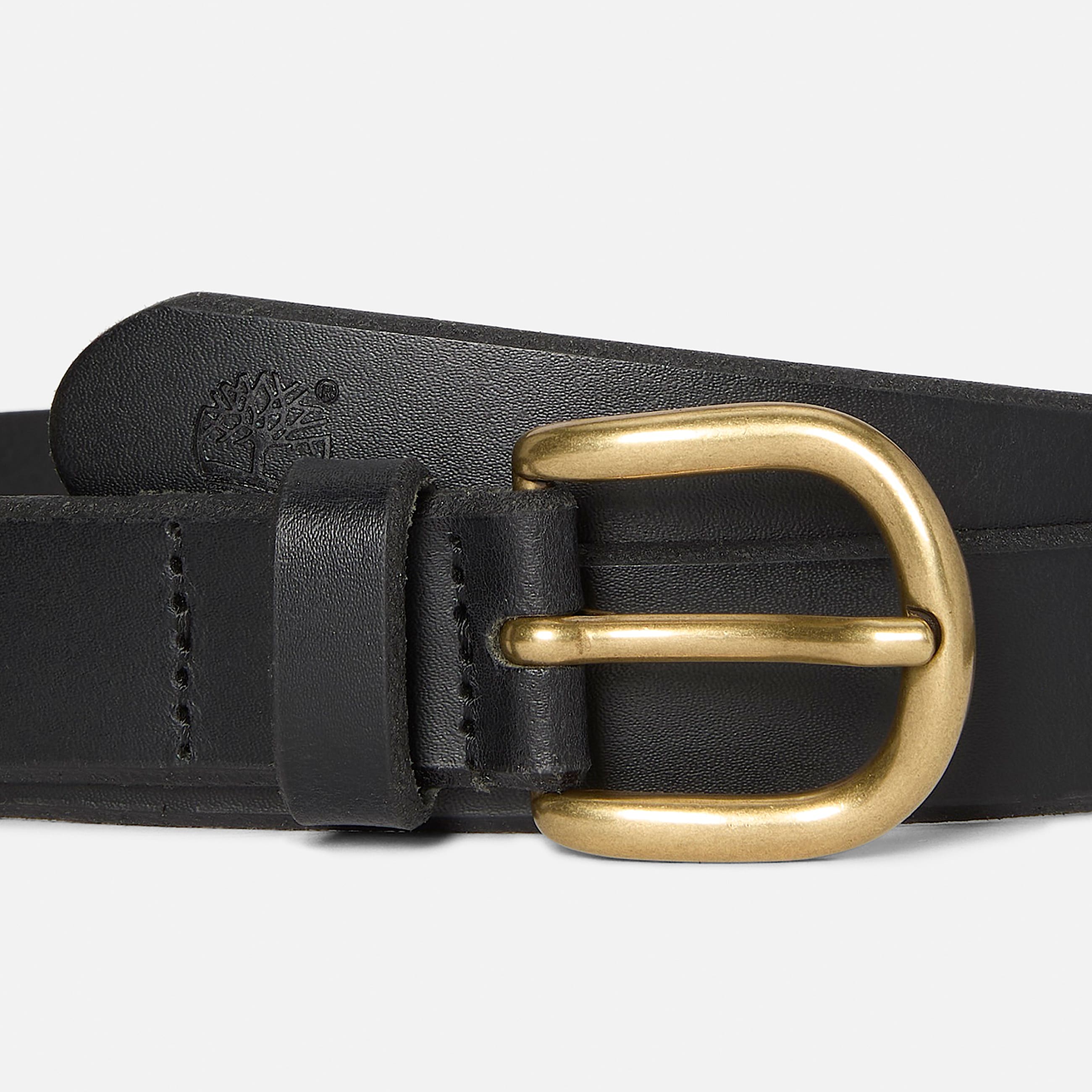 Ceinture en cuir Baker Island pour femme en noir TBL noir ALT2