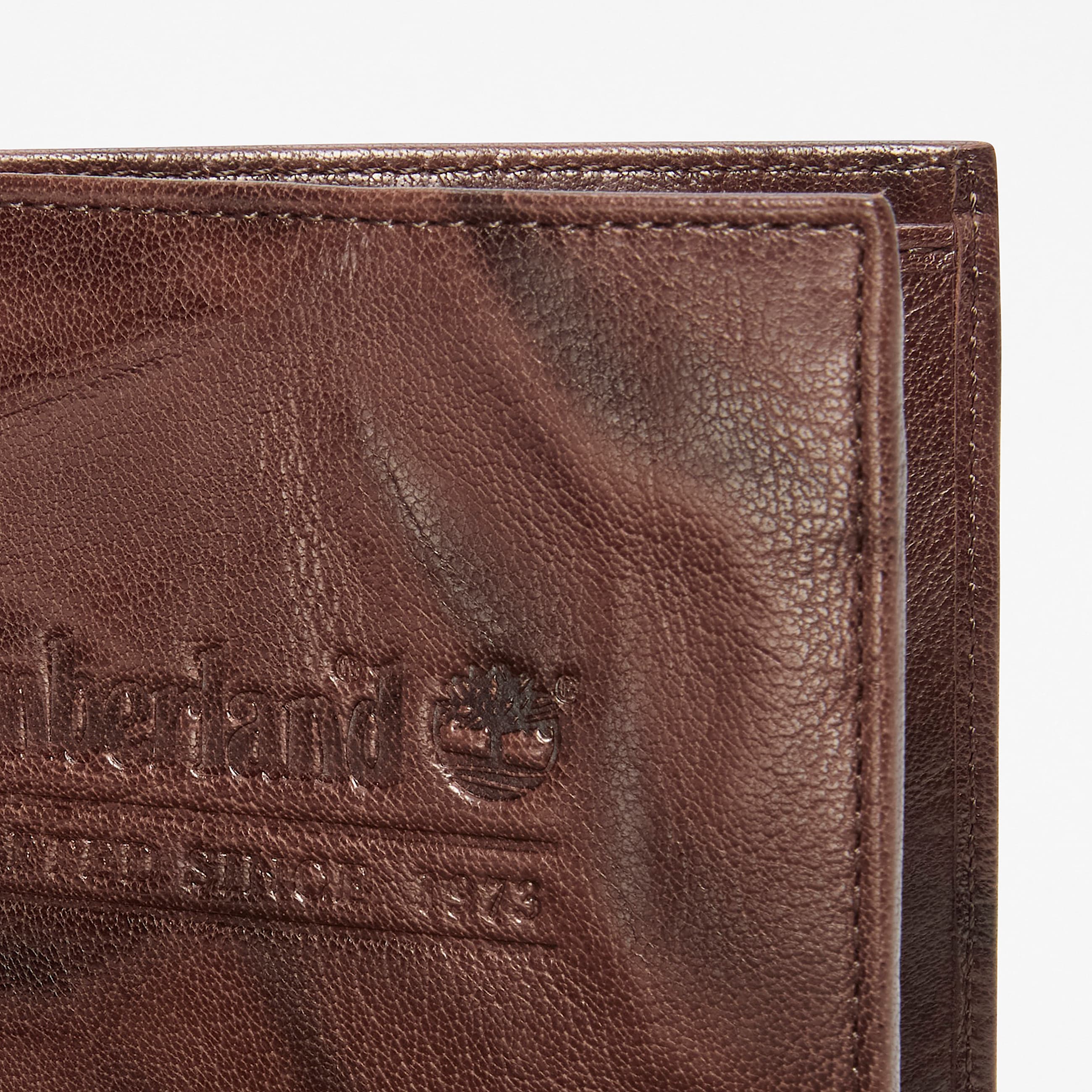 Geldbrse aus gewaschenem Leder fr Herren in Dunkelbraun TBL Braun ALT2