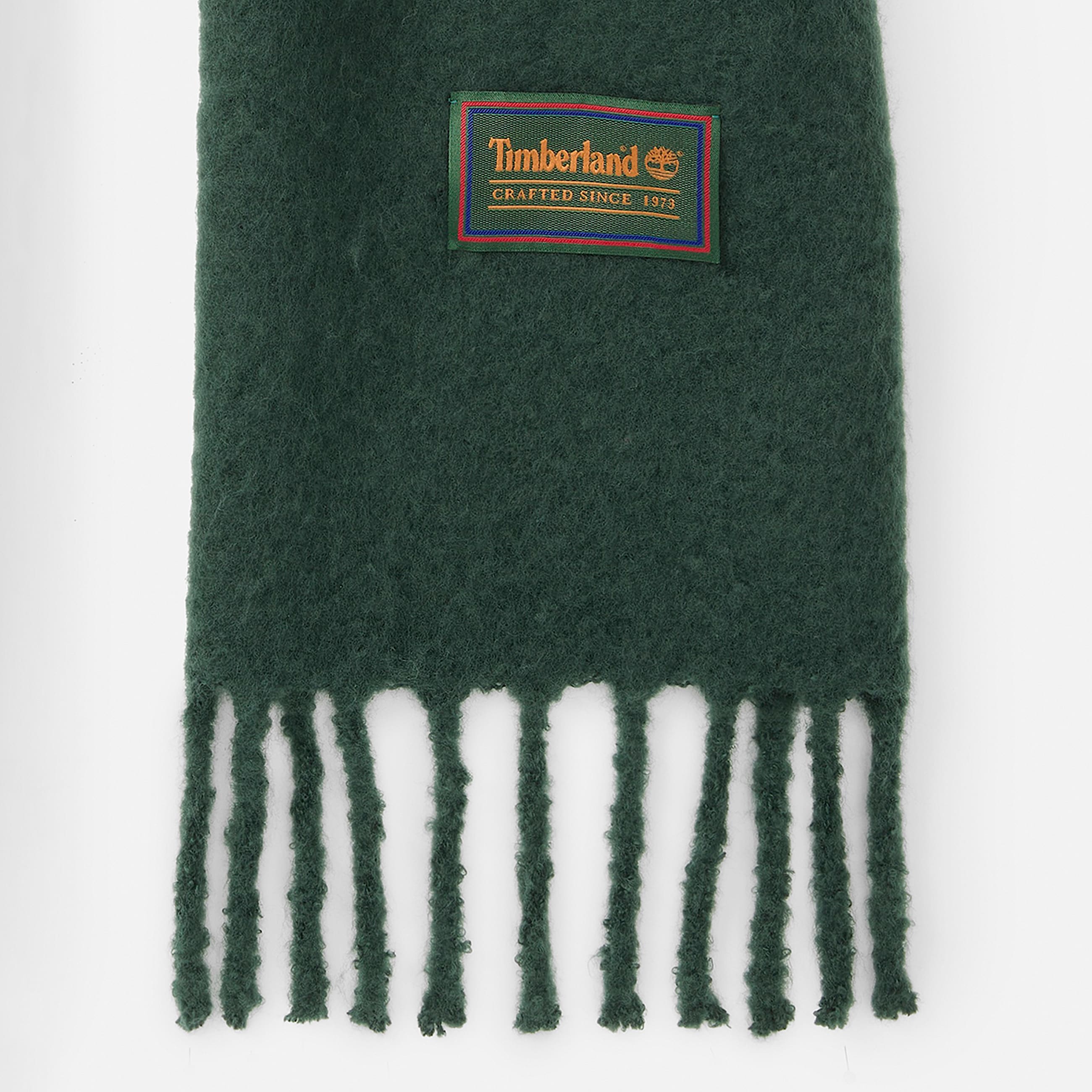 Woven Tassel Scarf for Women in Dark Green TBL Green ALT2