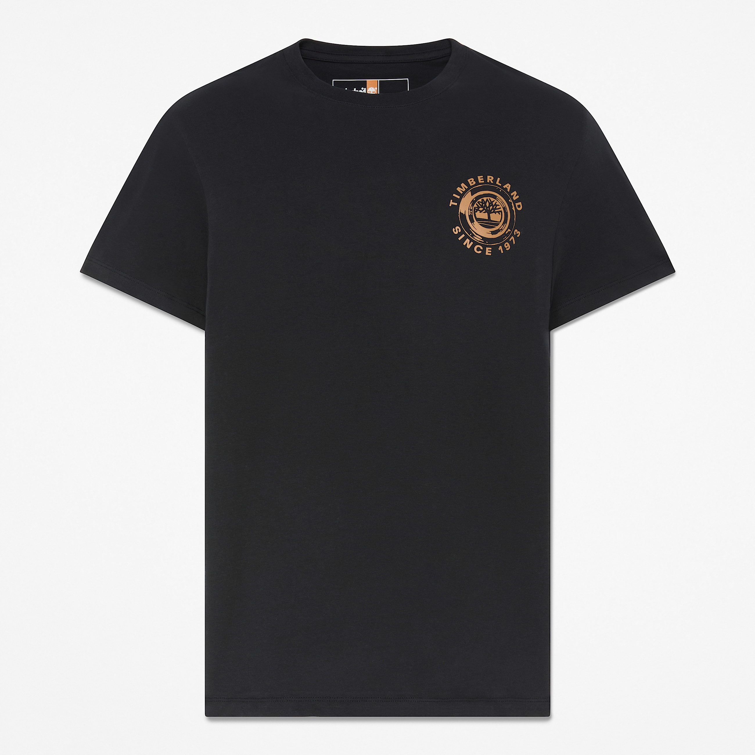 All Gender Rugged Logo Textured ShortSleeve TShirt in Black TBL Black HERO