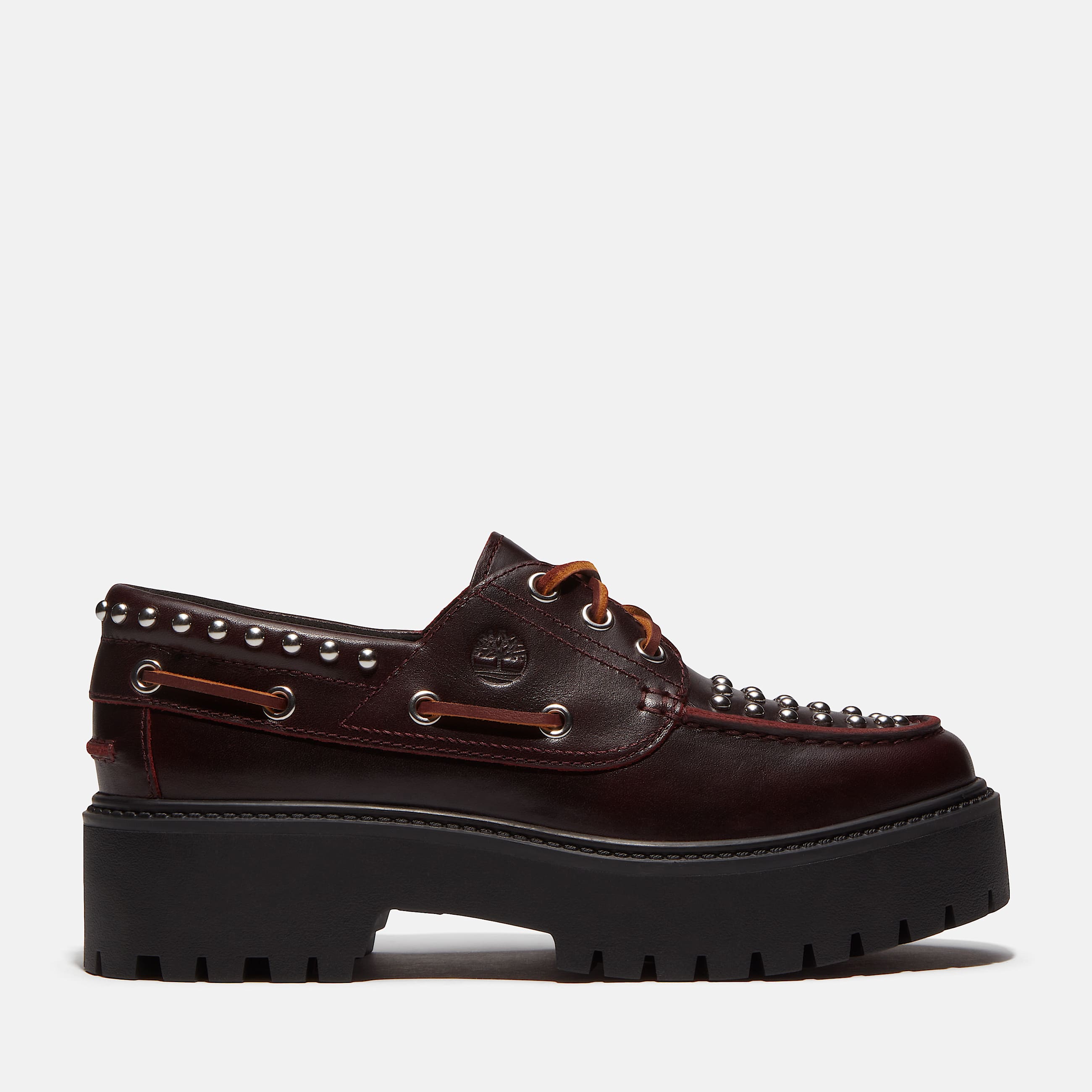 Stone Street Bootsschuh mit Plateausohle fr Damen in Burgunderrot TBL Burgunderrot HERO
