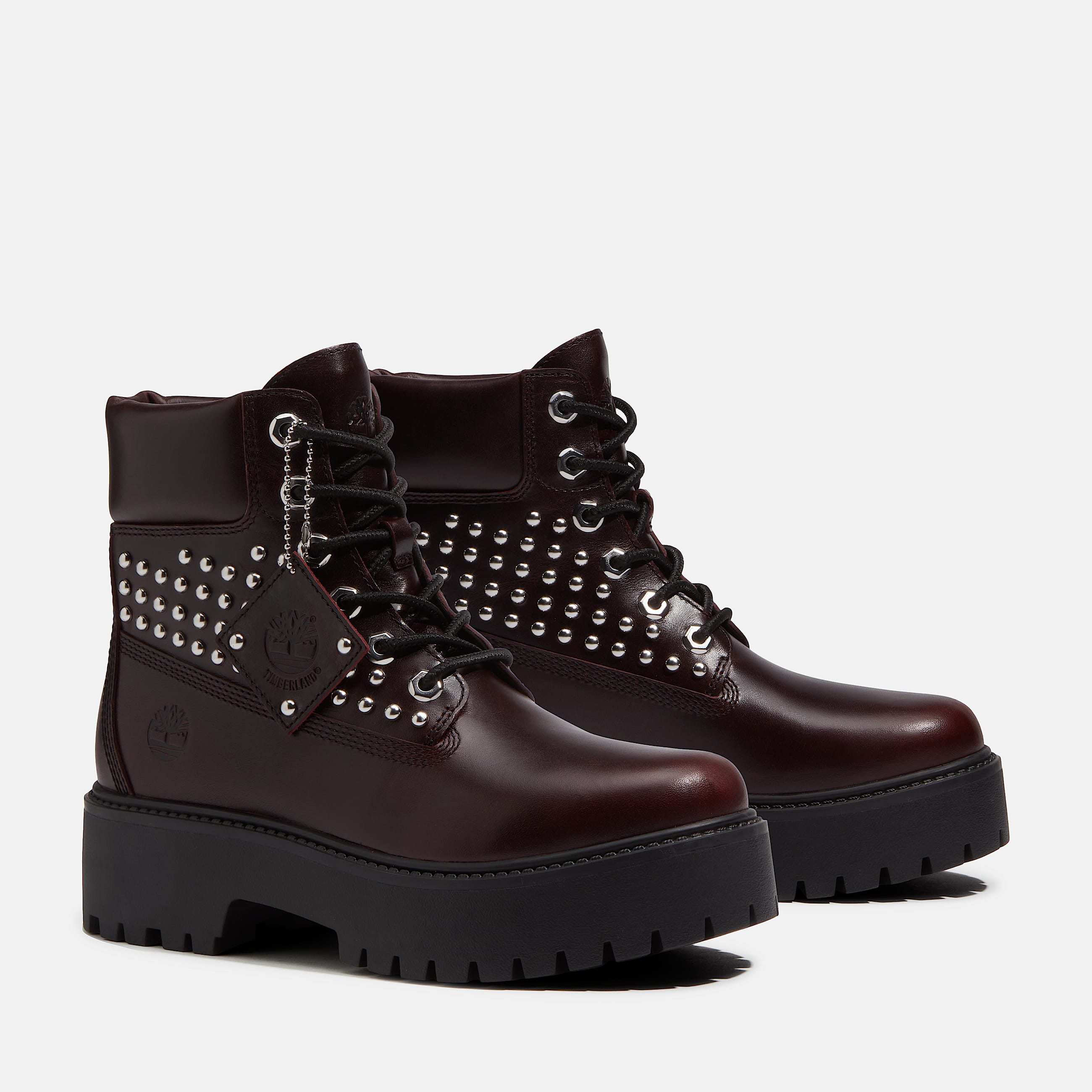 Stone Street Platform 6Inch Boot for Women in Burgundy TBL Burgundy ALT4