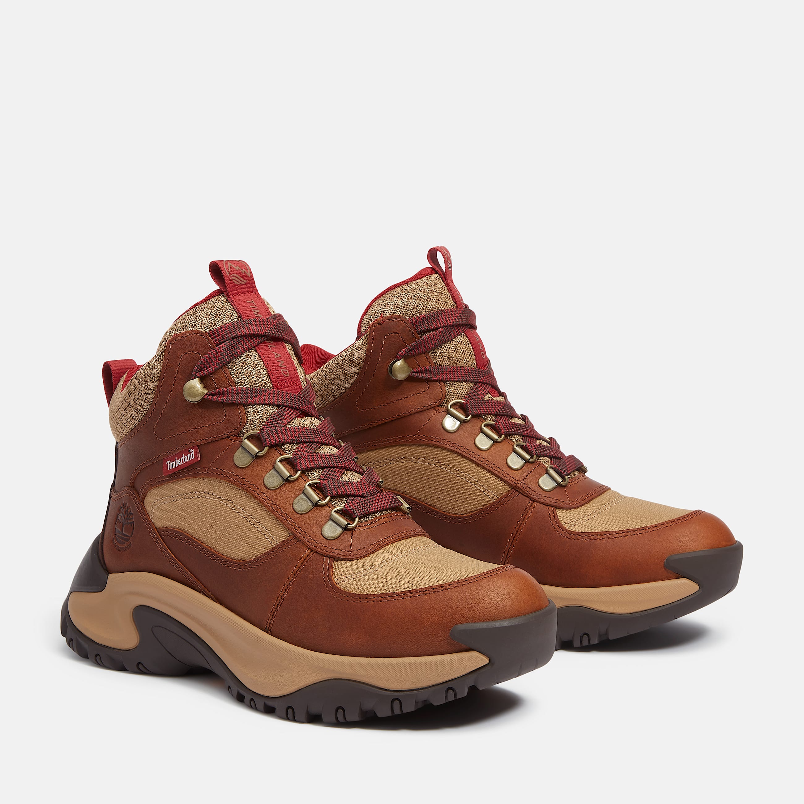 Wasserdichte halbhohe Mt Maddsen Peak Wanderstiefel fr Damen in Braun TBL Braun ALT4