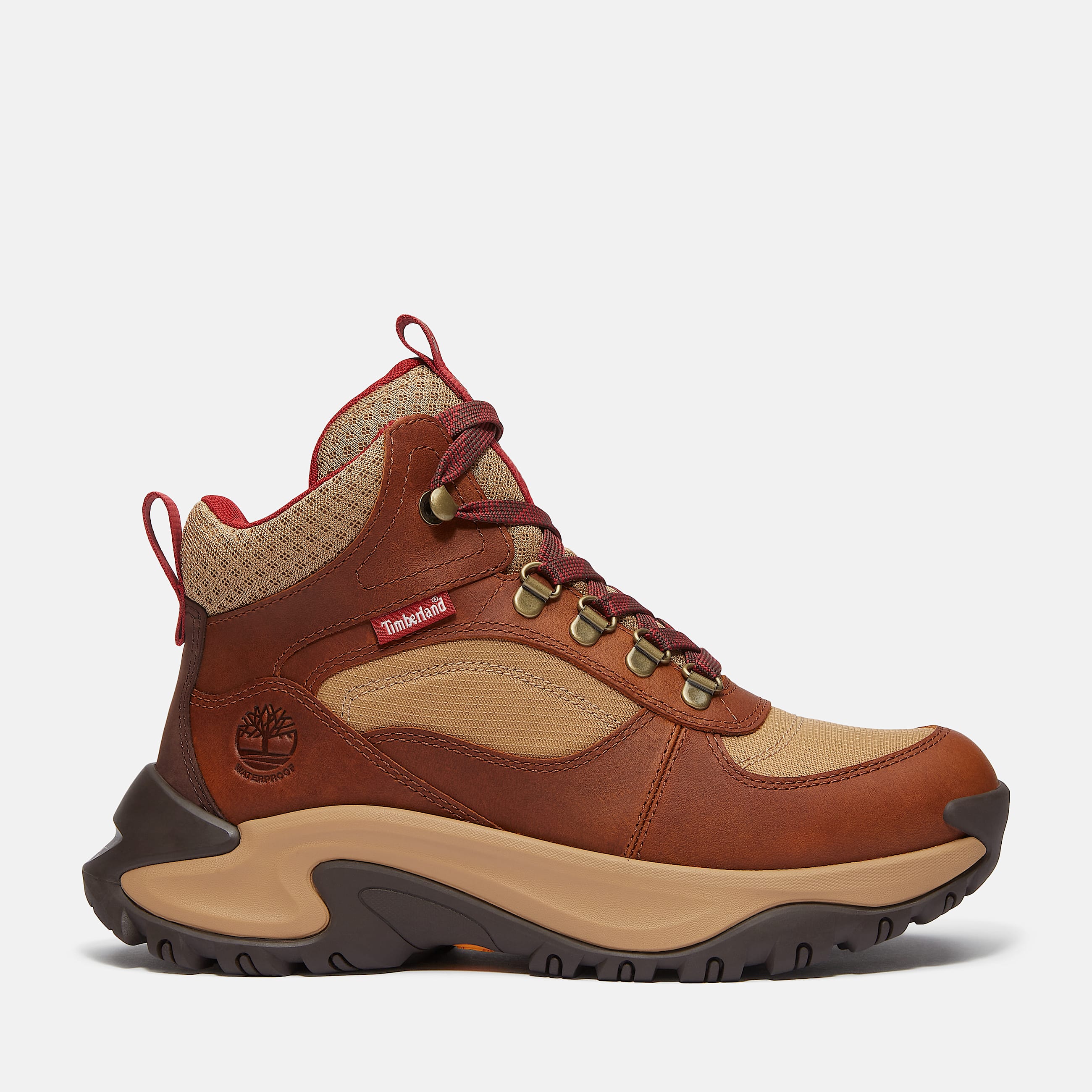 Wasserdichte halbhohe Mt Maddsen Peak Wanderstiefel fr Damen in Braun TBL Braun HERO