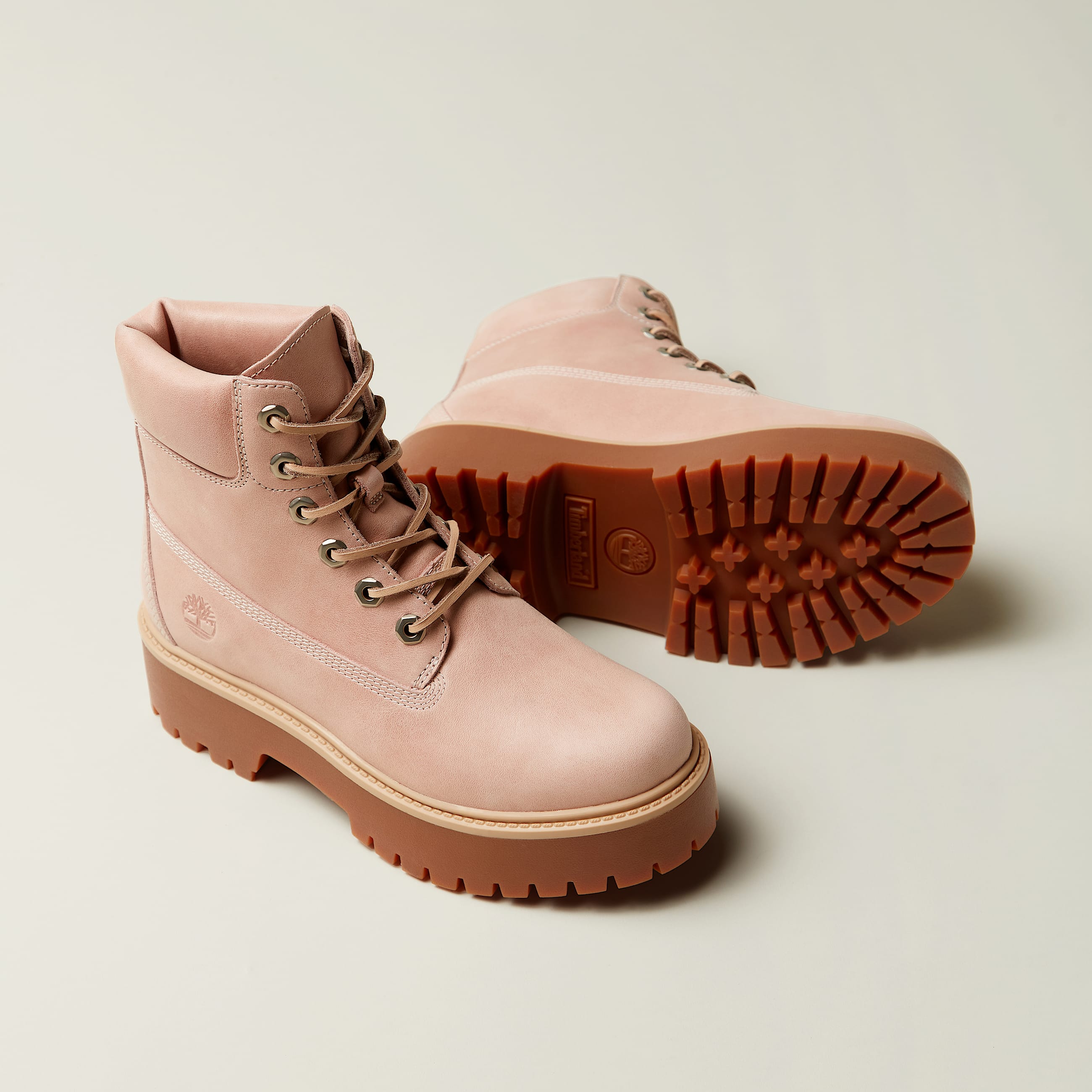 6Inch Boot compense Stone Street pour femme en rose clair TBL rose MKTG2