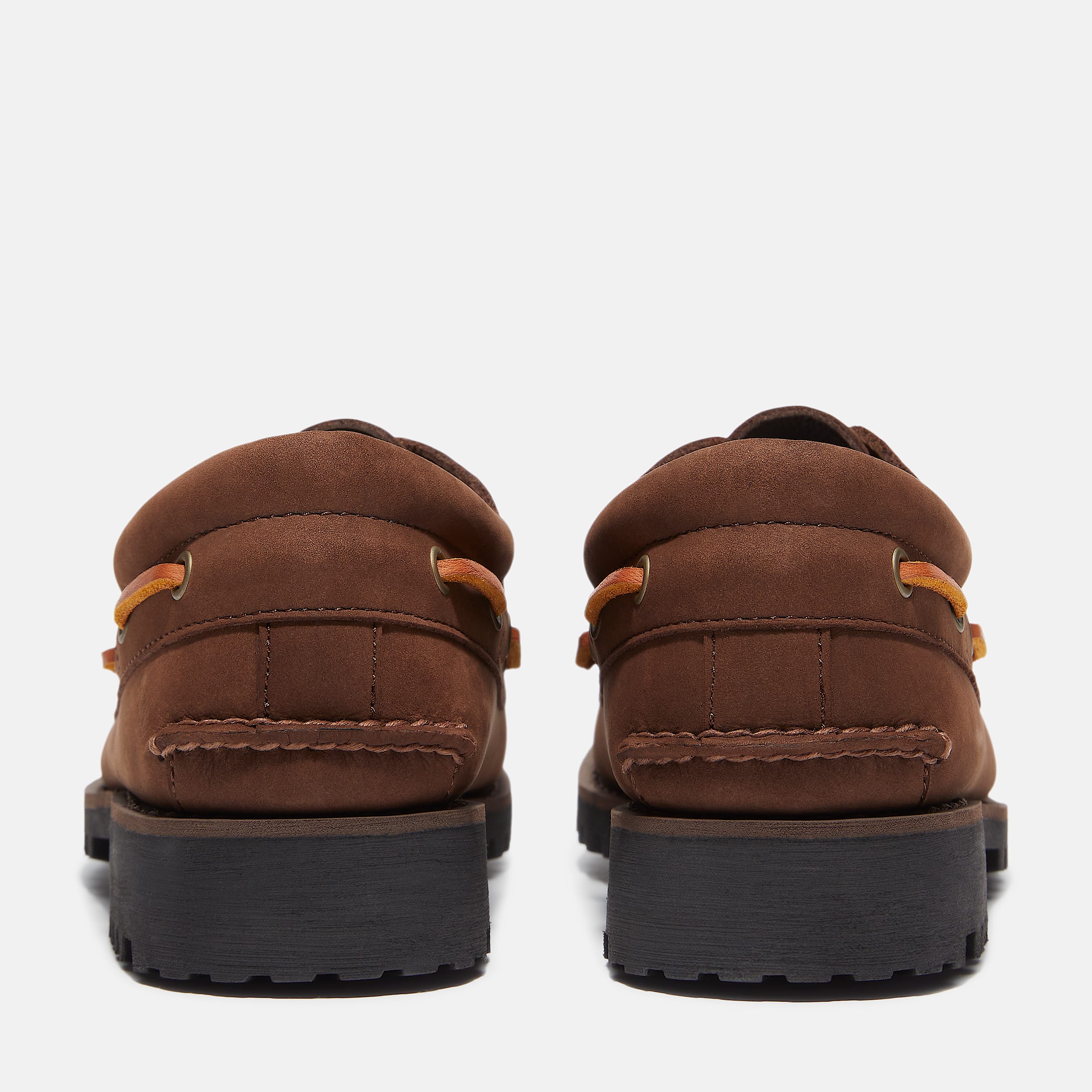 Timberland Authentic 3Eye Lug Handsewn Boat Shoe for Men in Dark Brown TBL Brown ALT5