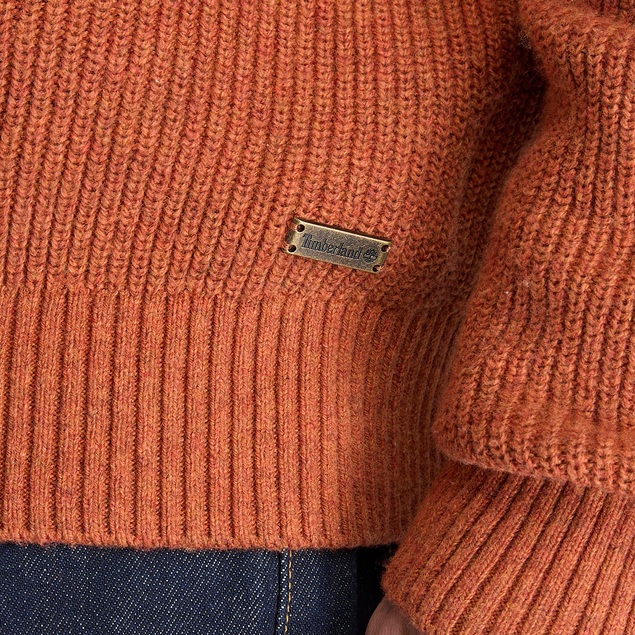 Baumwollpullover mit Rundhalsausschnitt fr Herren in Braun TBL Braun ALT3