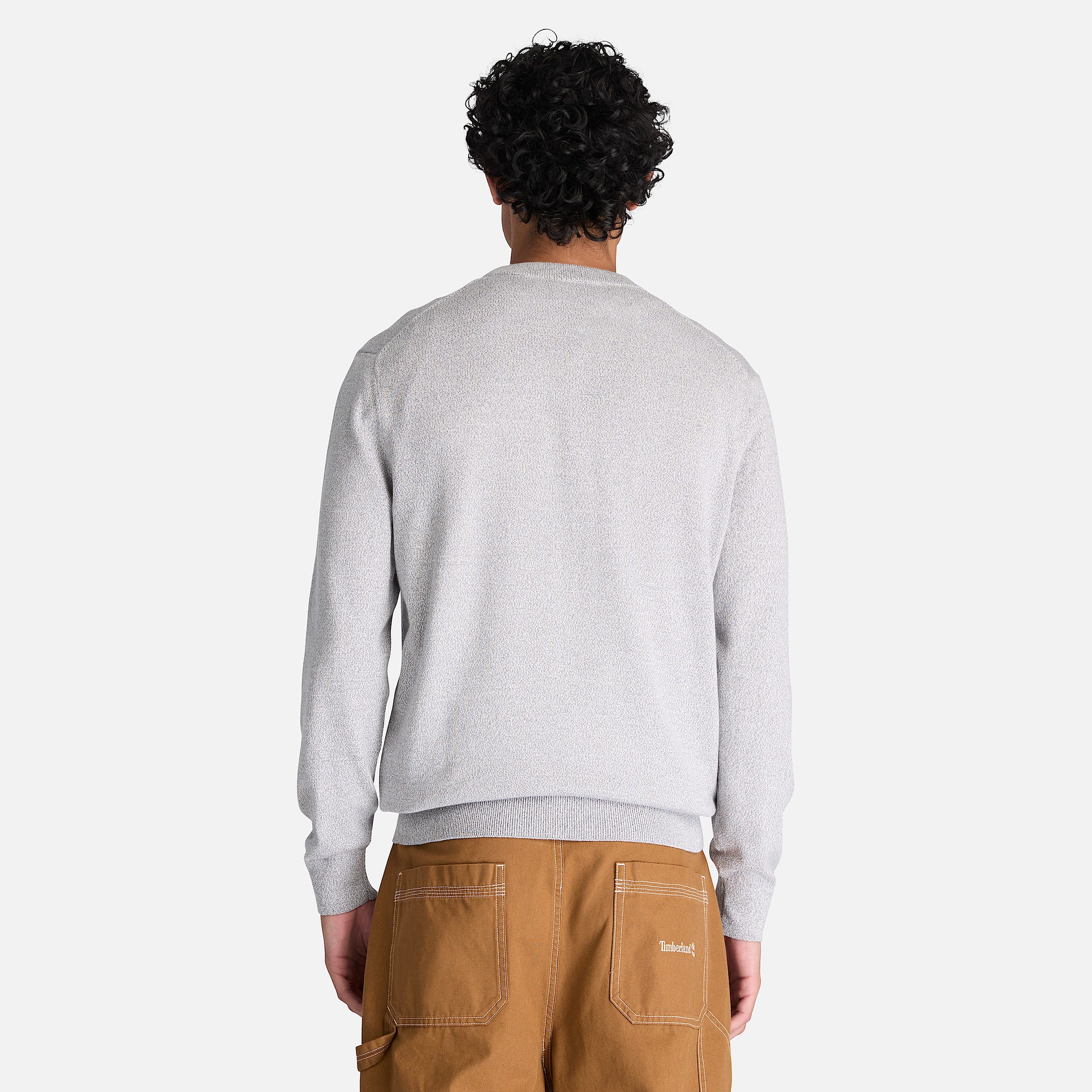 Williams River Cotton Crewneck Jumper for Men in Grey TBL Grey ALT8
